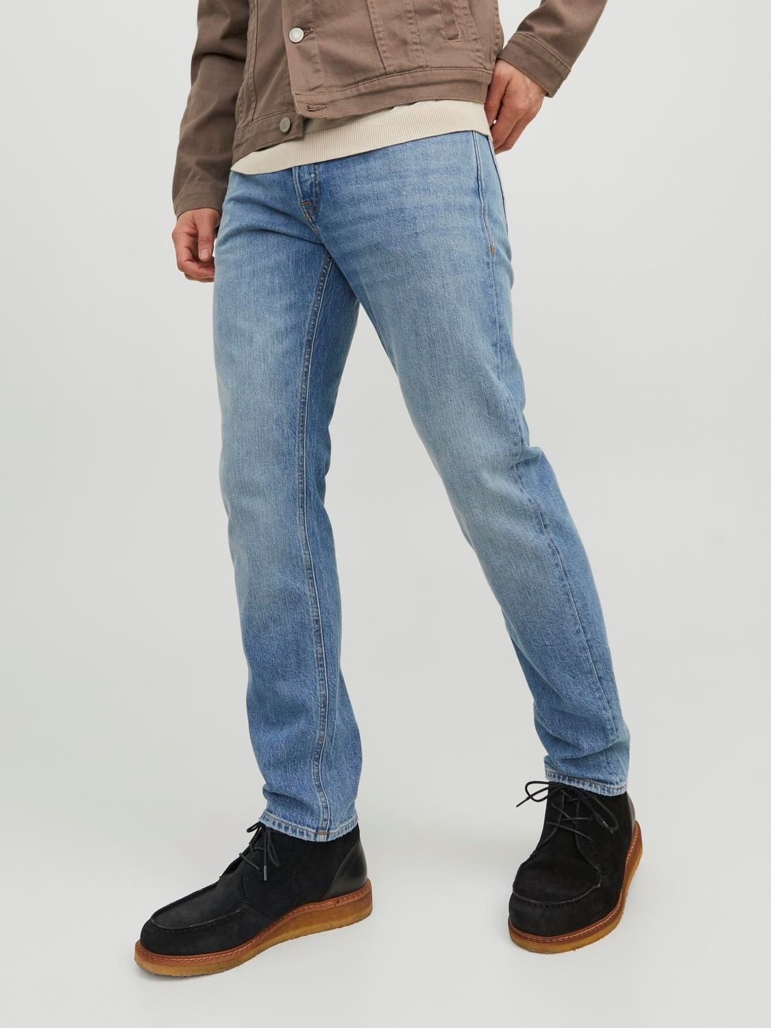 JACK & JONES Mike Original regular fit, heren jeans, denimblauw