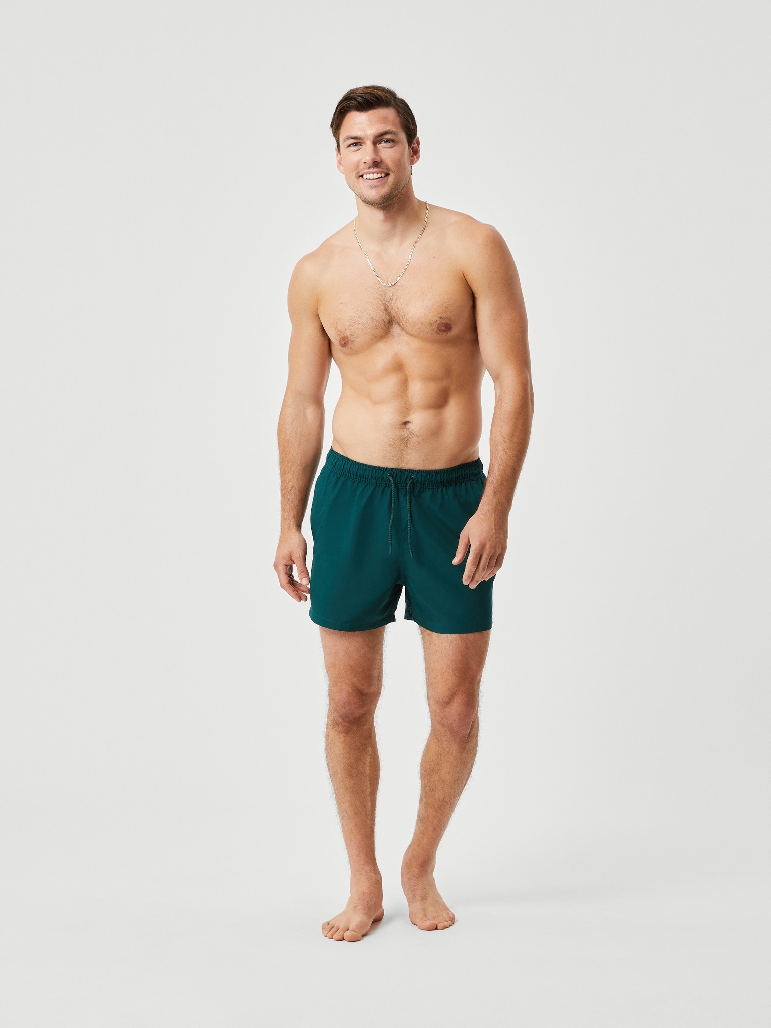 Bjorn Borg Solid Swim Shorts, heren zwembroek, groen