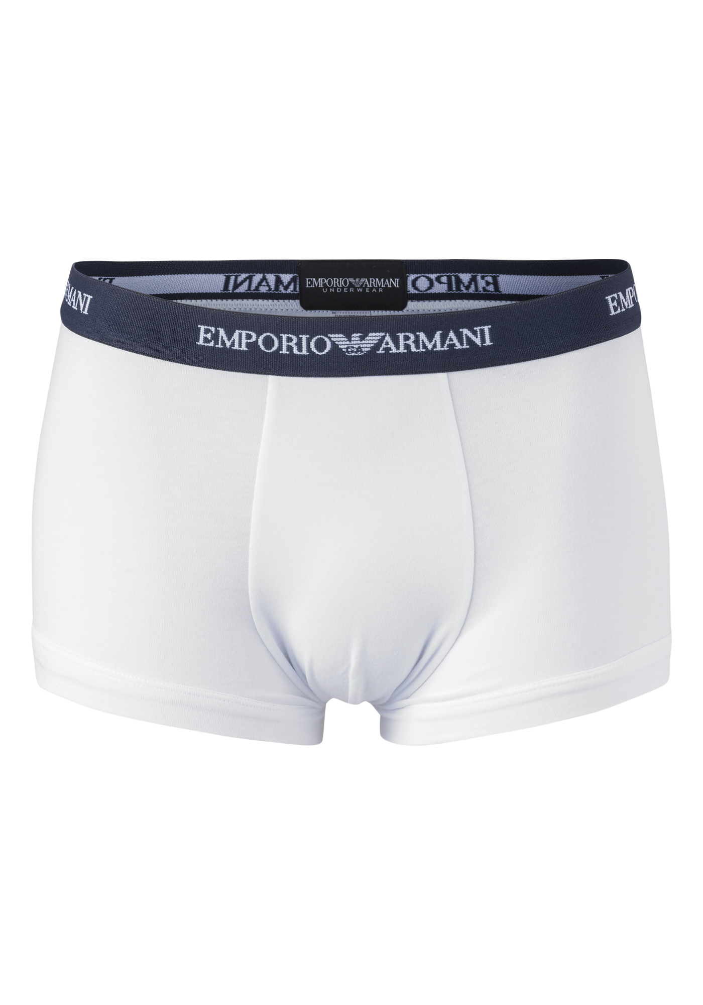 Emporio Armani Trunks Essential Core (3-pack), heren boxers kort, wit  