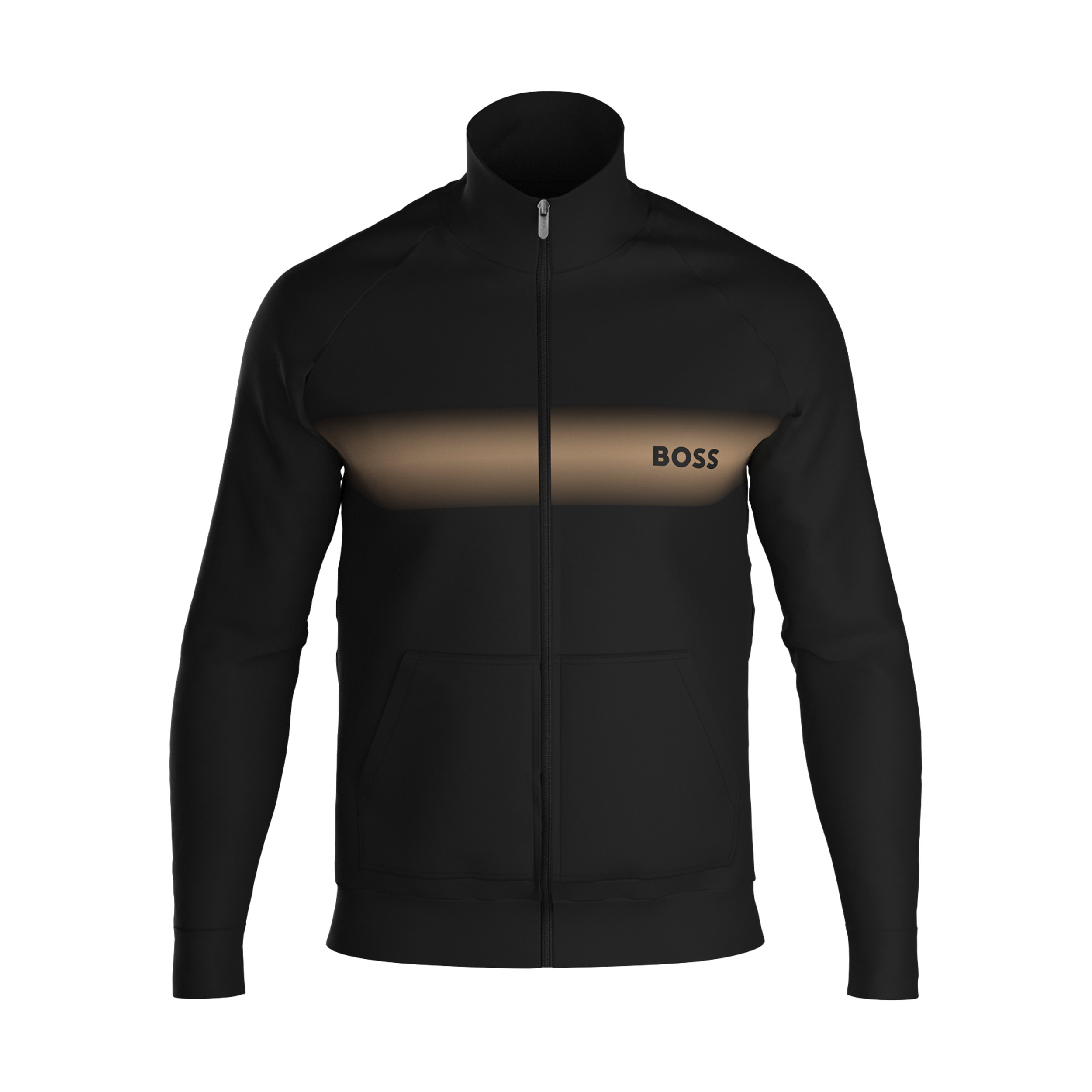 BOSS Authentic Jacket, heren lounge vest, zwart