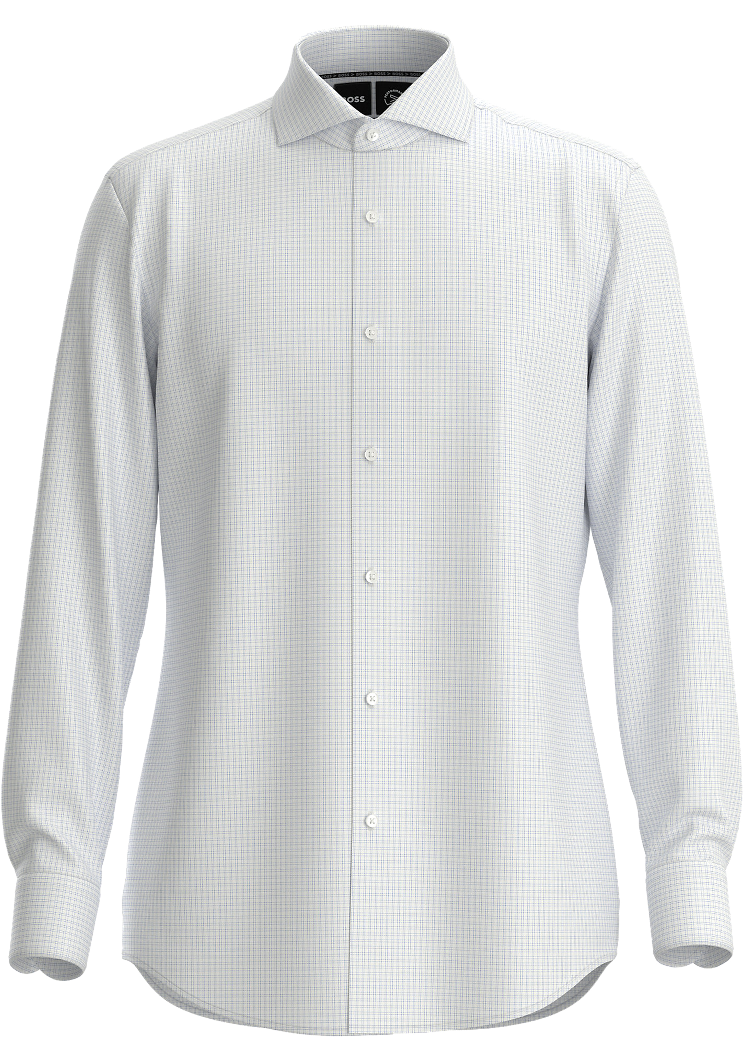 BOSS Hank slim fit overhemd, twill, blauw