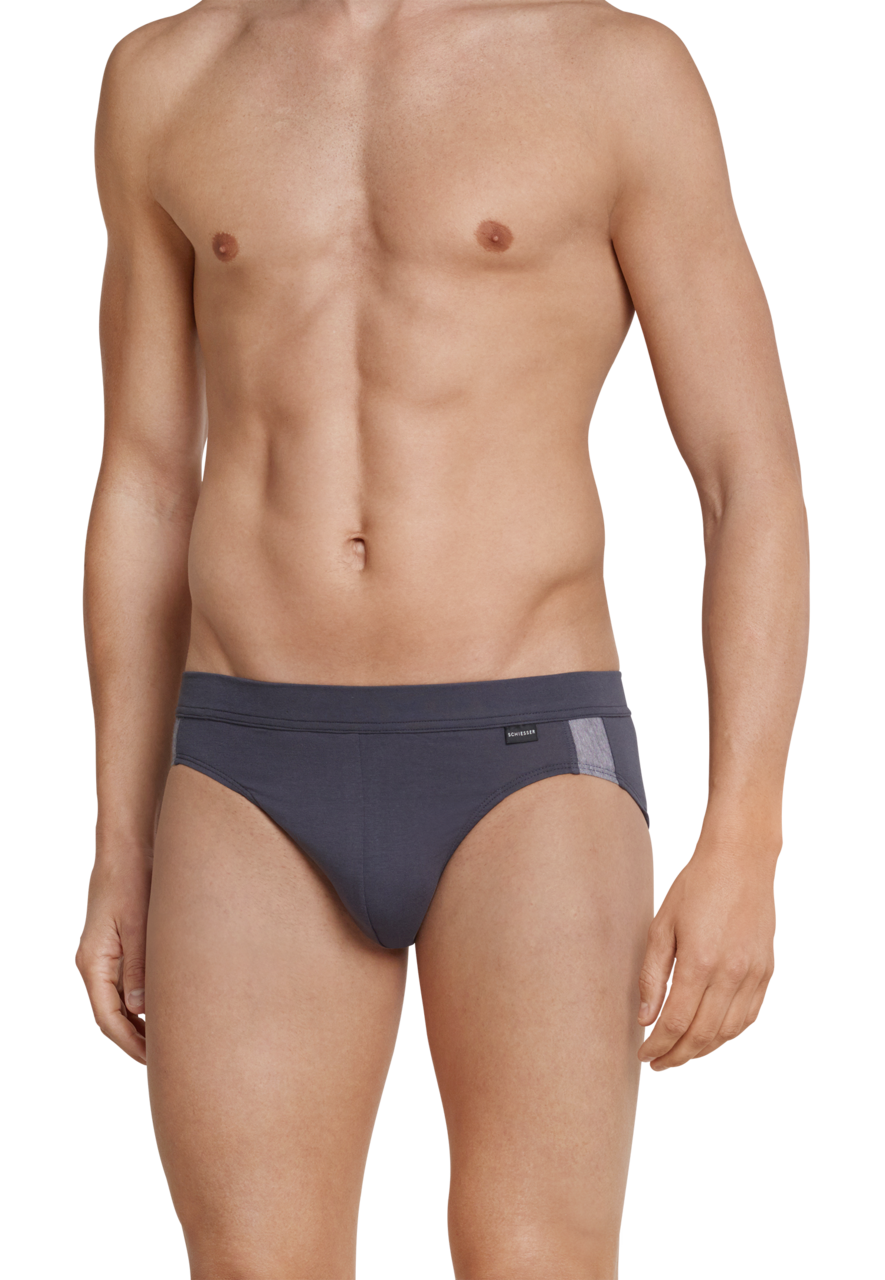 SCHIESSER Ebony slip (1-pack), heren rio slip antraciet