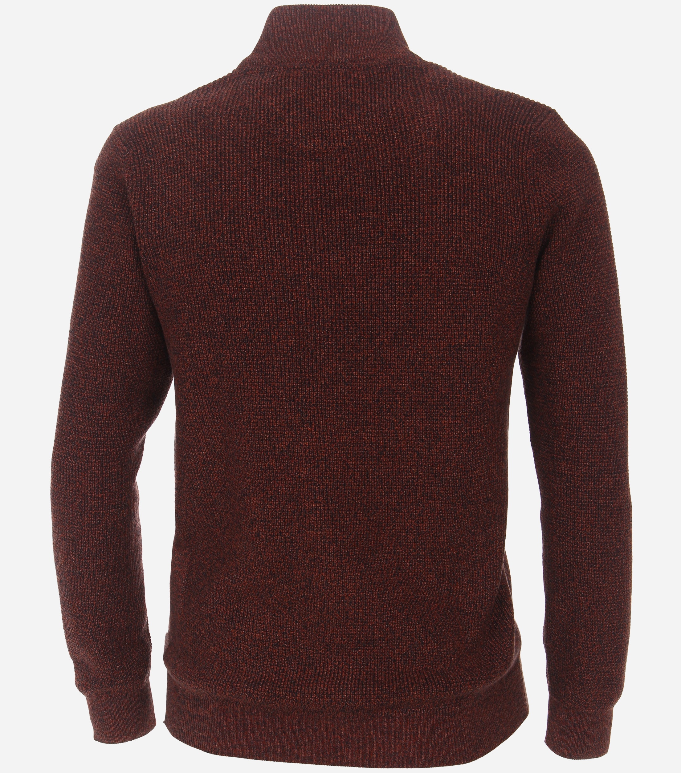 CASA MODA comfort fit vest, donkerrood melange