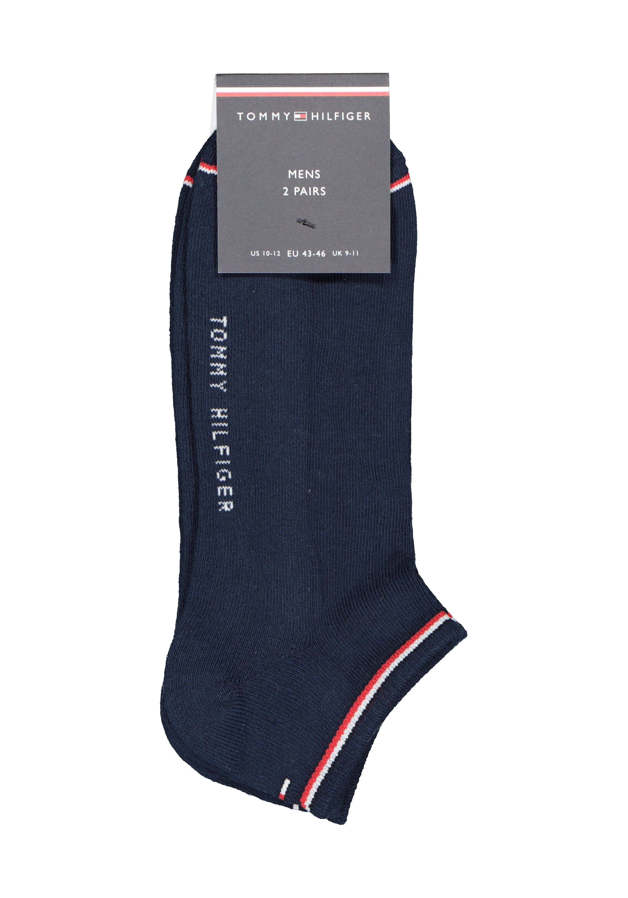 Tommy Hilfiger Iconic Sports Sneaker Socks (2-pack), heren sport enkelsokken, donkerblauw