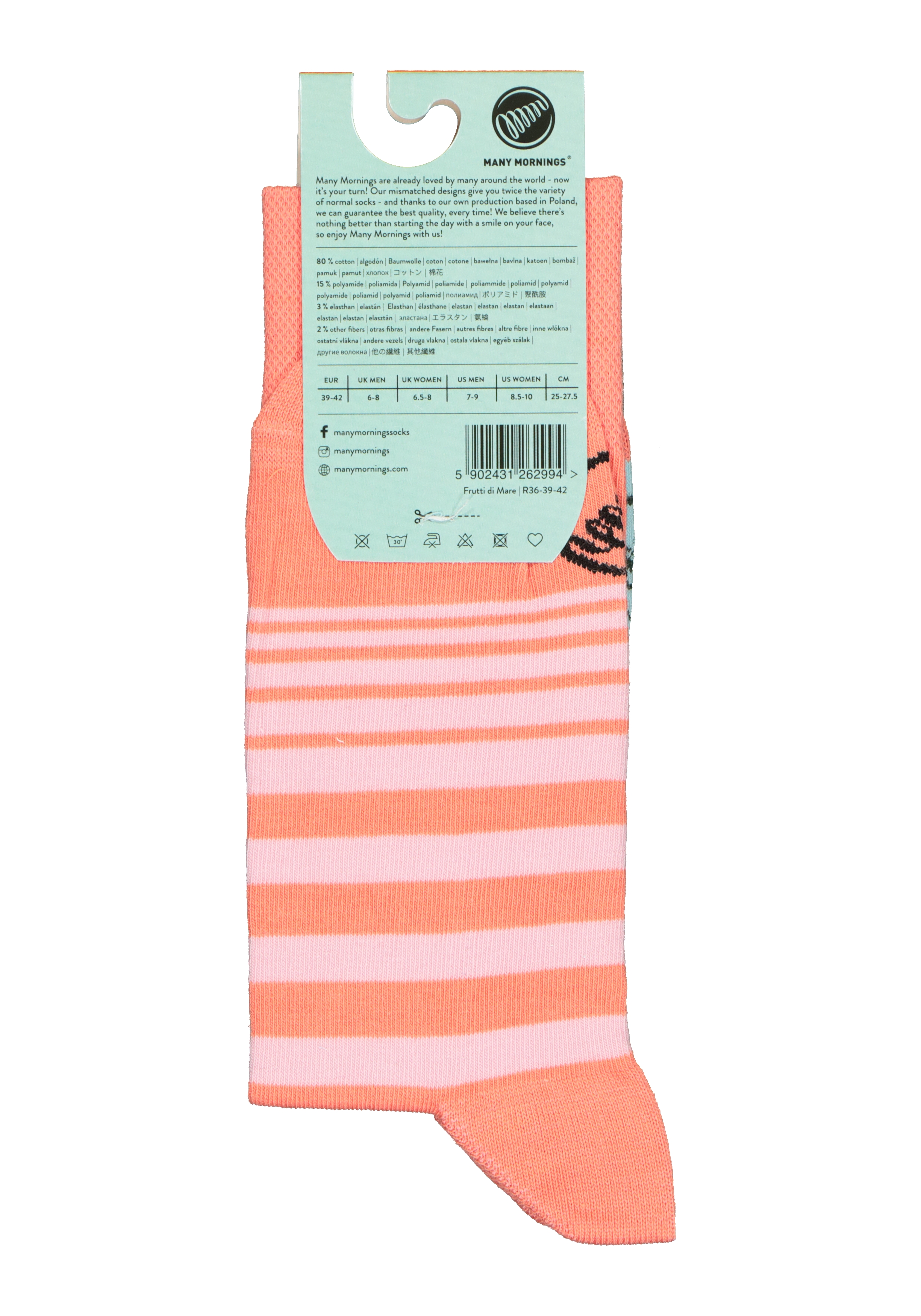 Many Mornings unisex sokken Frutti Di Mare