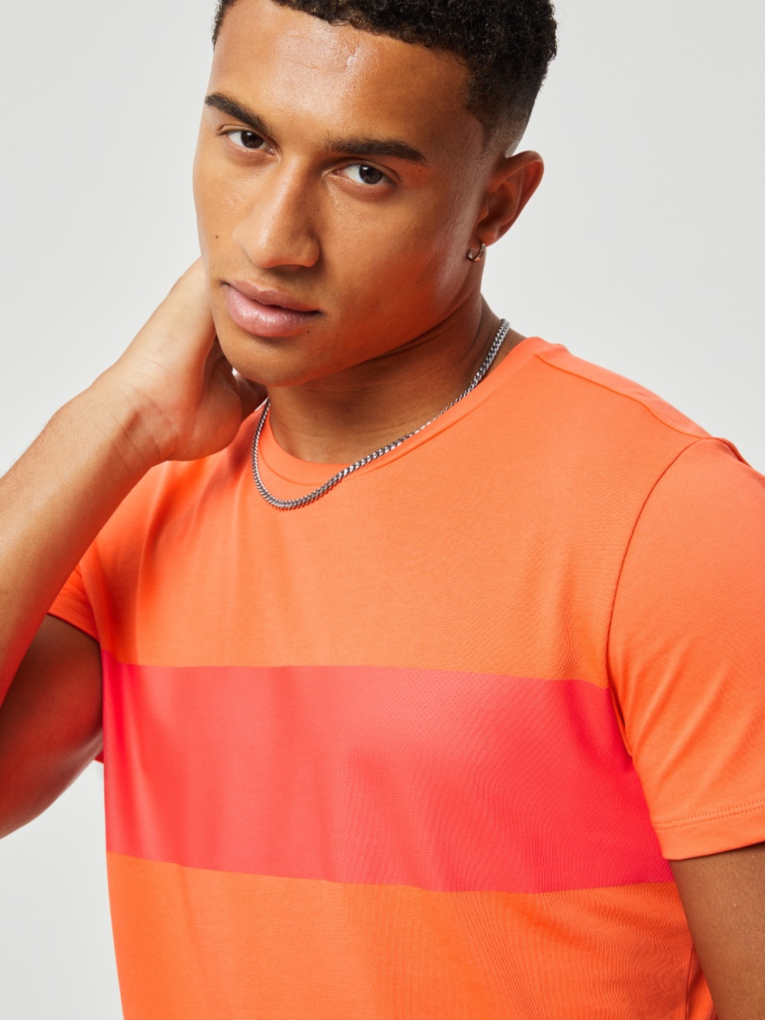 Bjorn Borg T-shirt Stripe, oranje