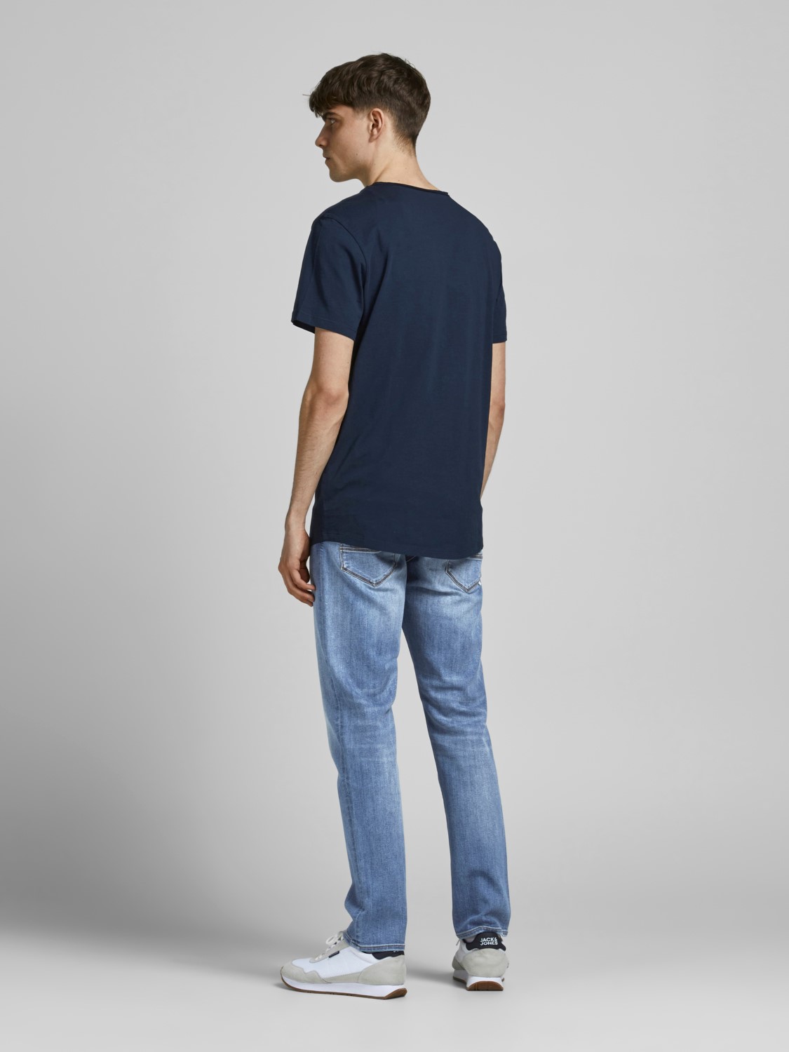 JACK & JONES Glenn Fox Ra loose fit, heren jeans, denimblauw