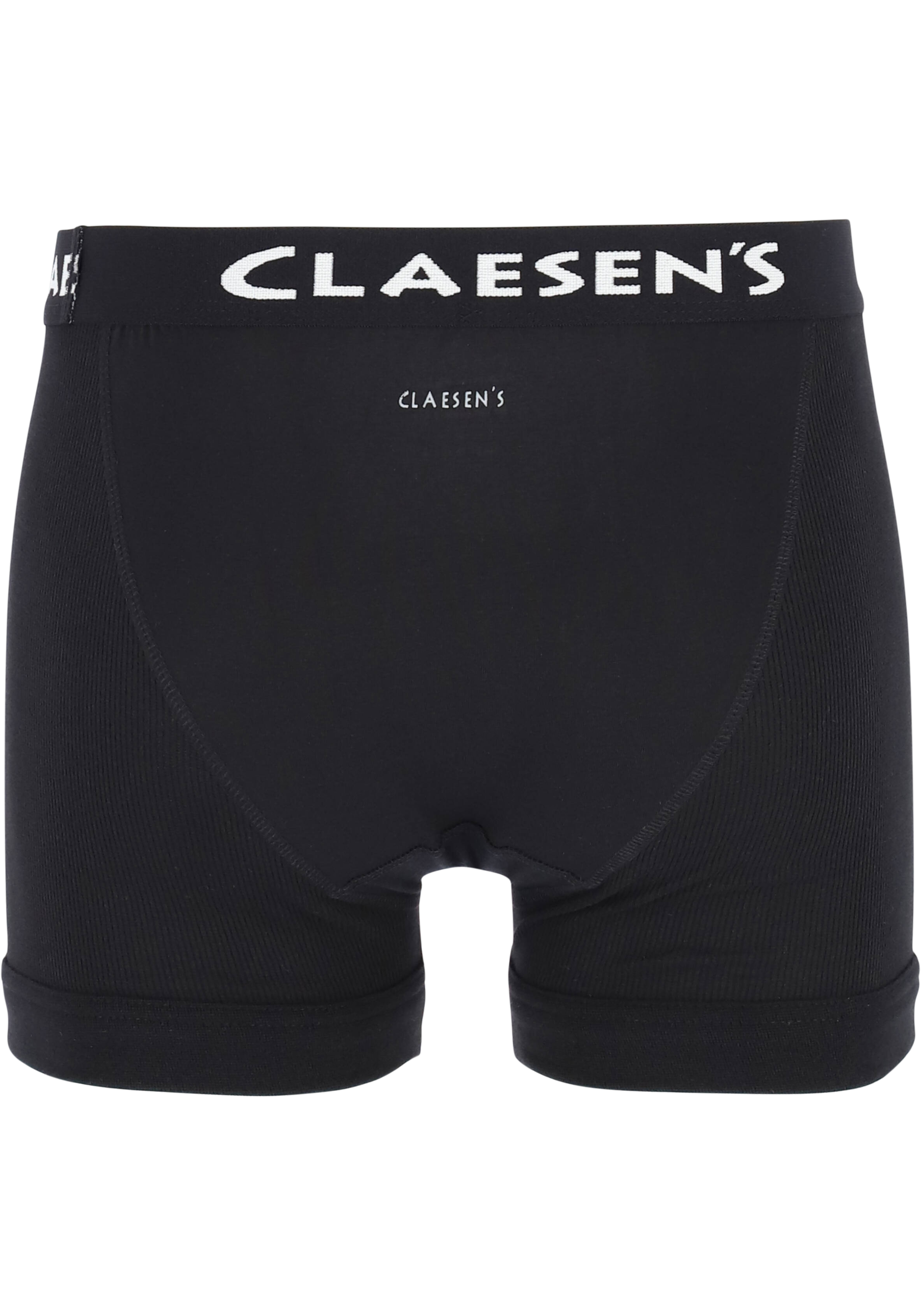 Claesen's Basics boxers (2-pack), retro rib heren boxers met gulp, zwart  