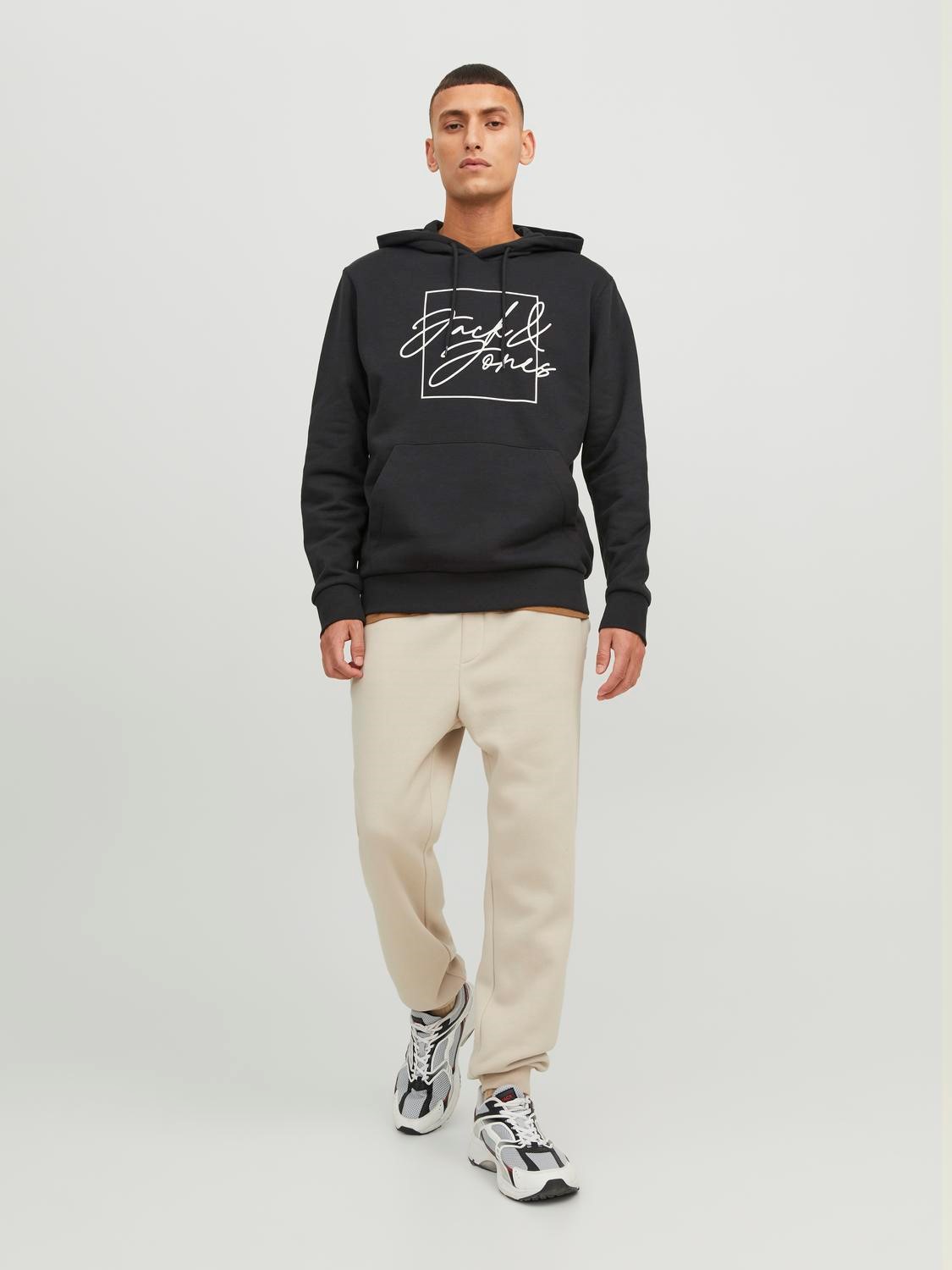 JACK & JONES Gordon Bradley Sweat Pant regular fit, heren joggingbroek, beige