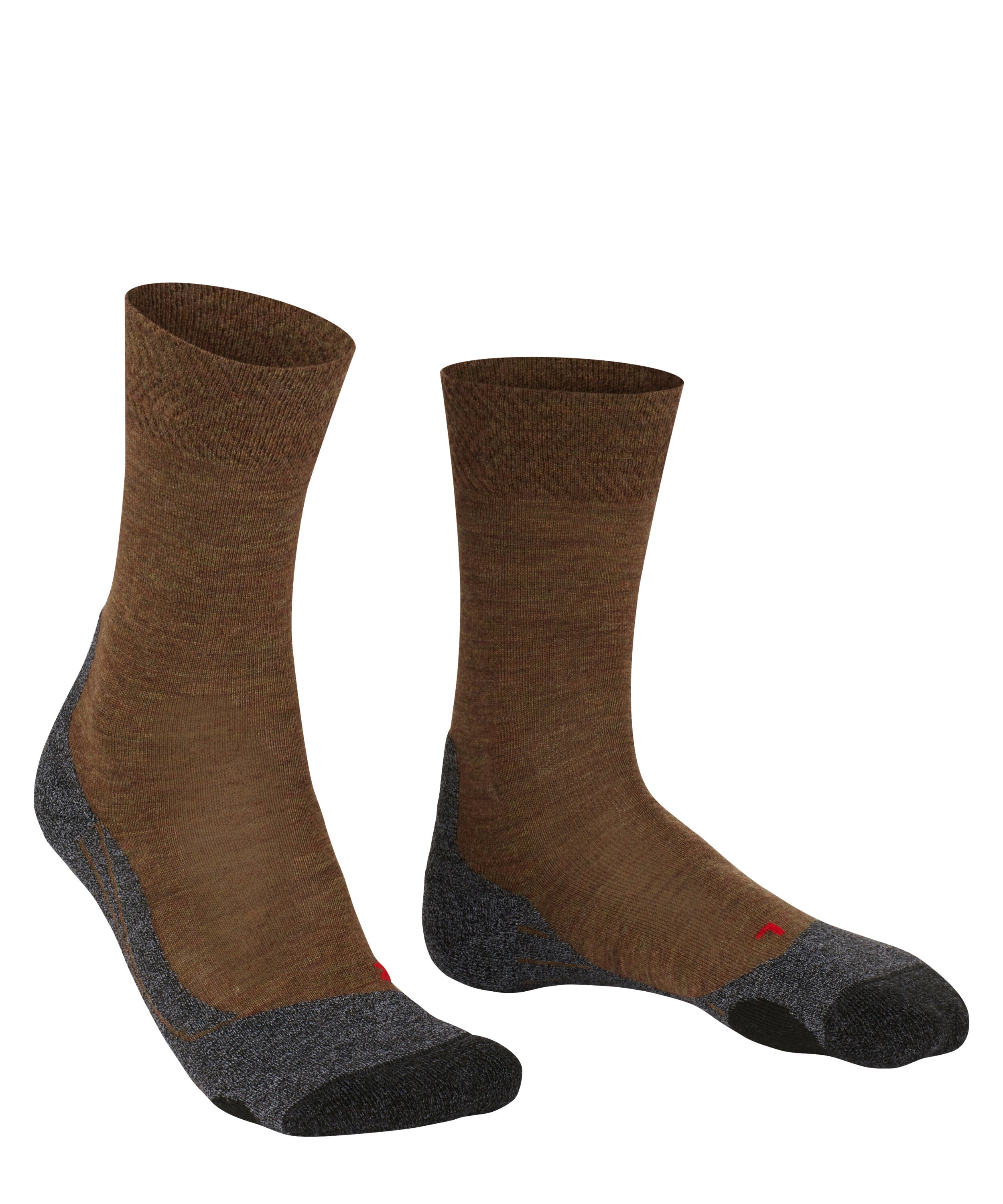 FALKE TK2 Explore Melange heren trekking sokken, bruin (mocca)