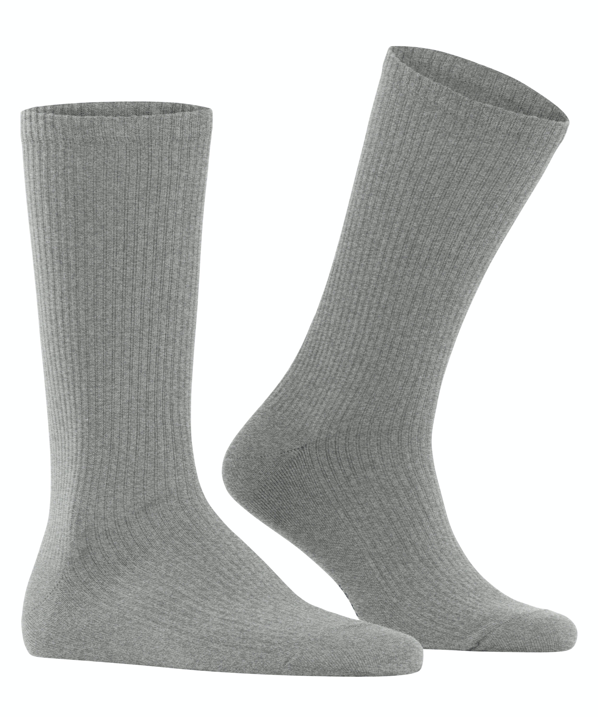 Burlington Boston herensokken, grijs (light grey)
