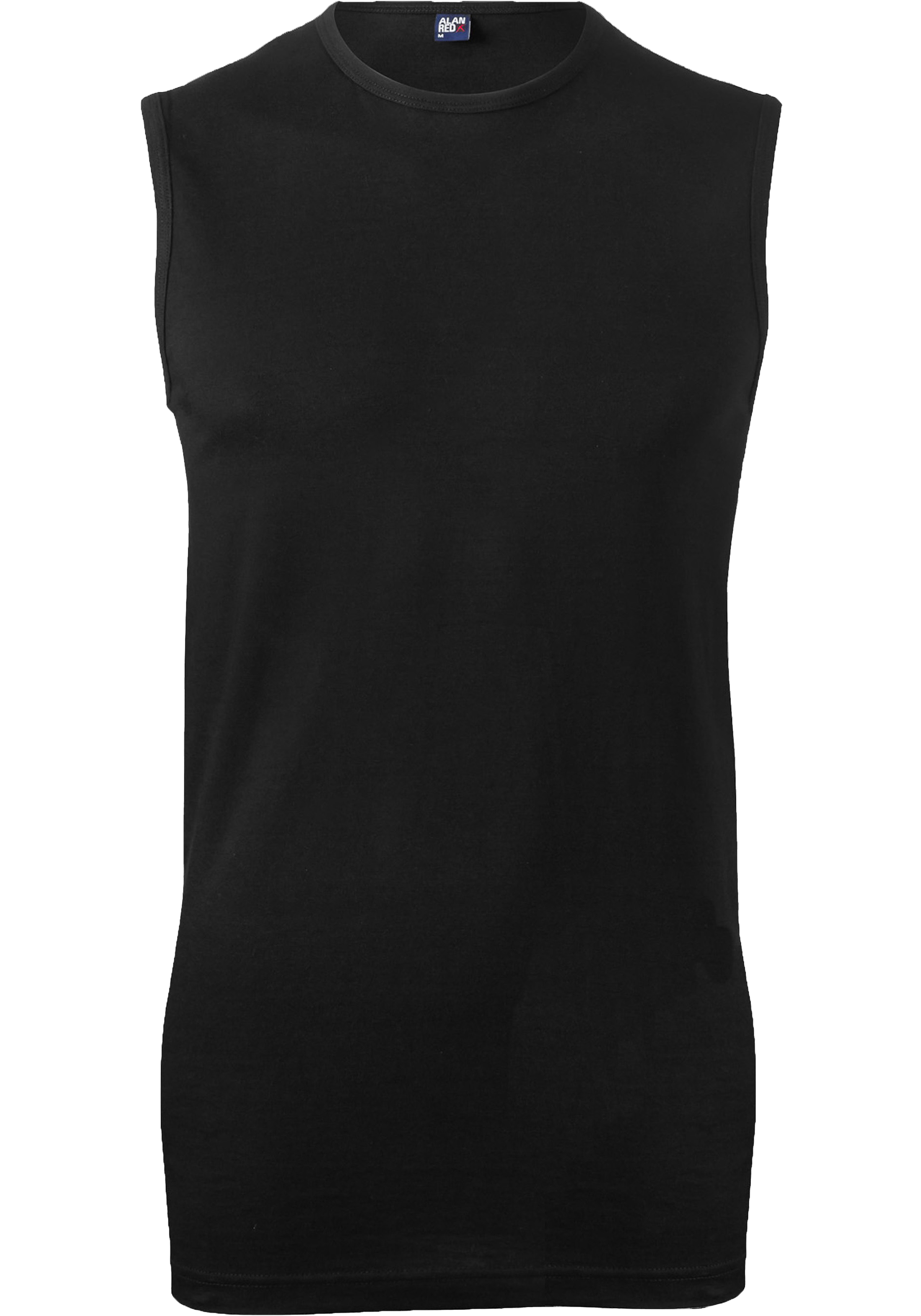 ALAN RED singlets Montana (2-pack), O-hals, zwart