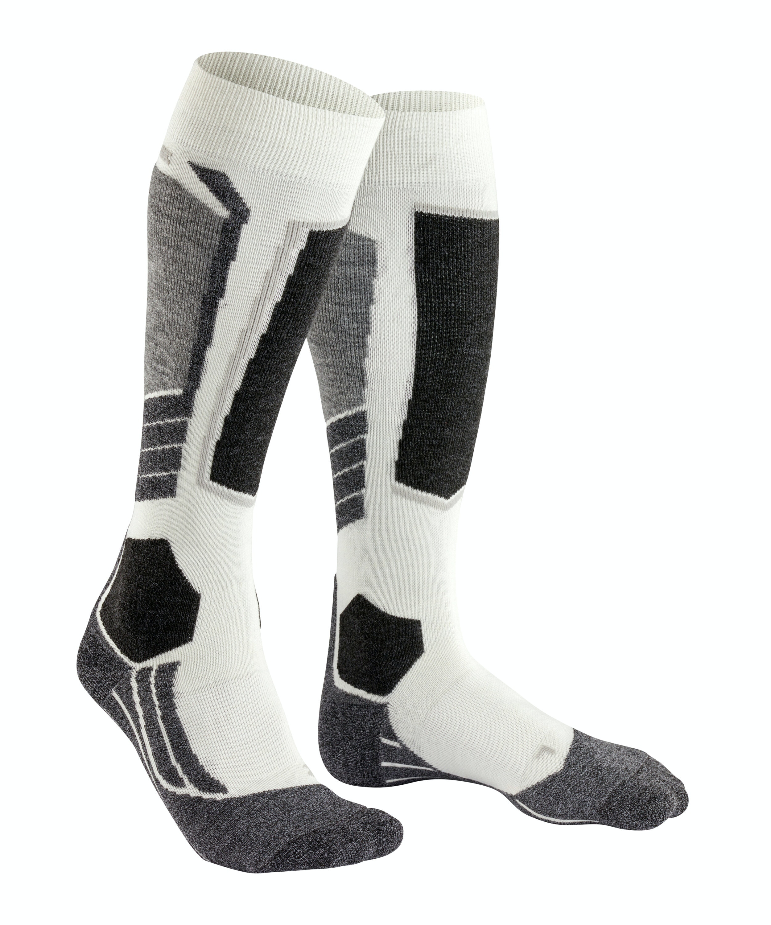 FALKE SK2 Intermediate dames skiing kniekousen, beige (off-white)