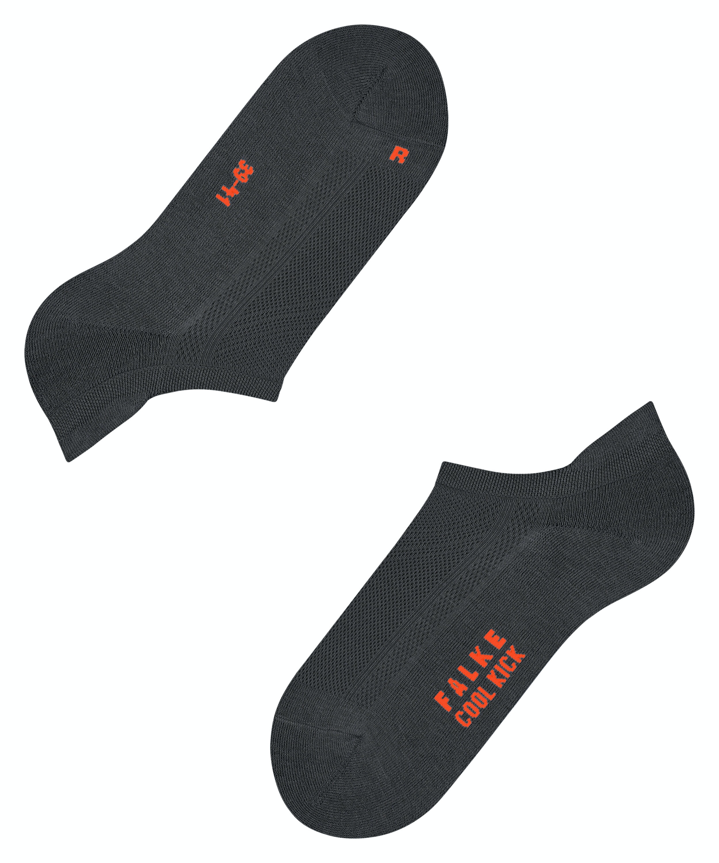 FALKE Cool Kick unisex enkelsokken, grijs (dark grey)