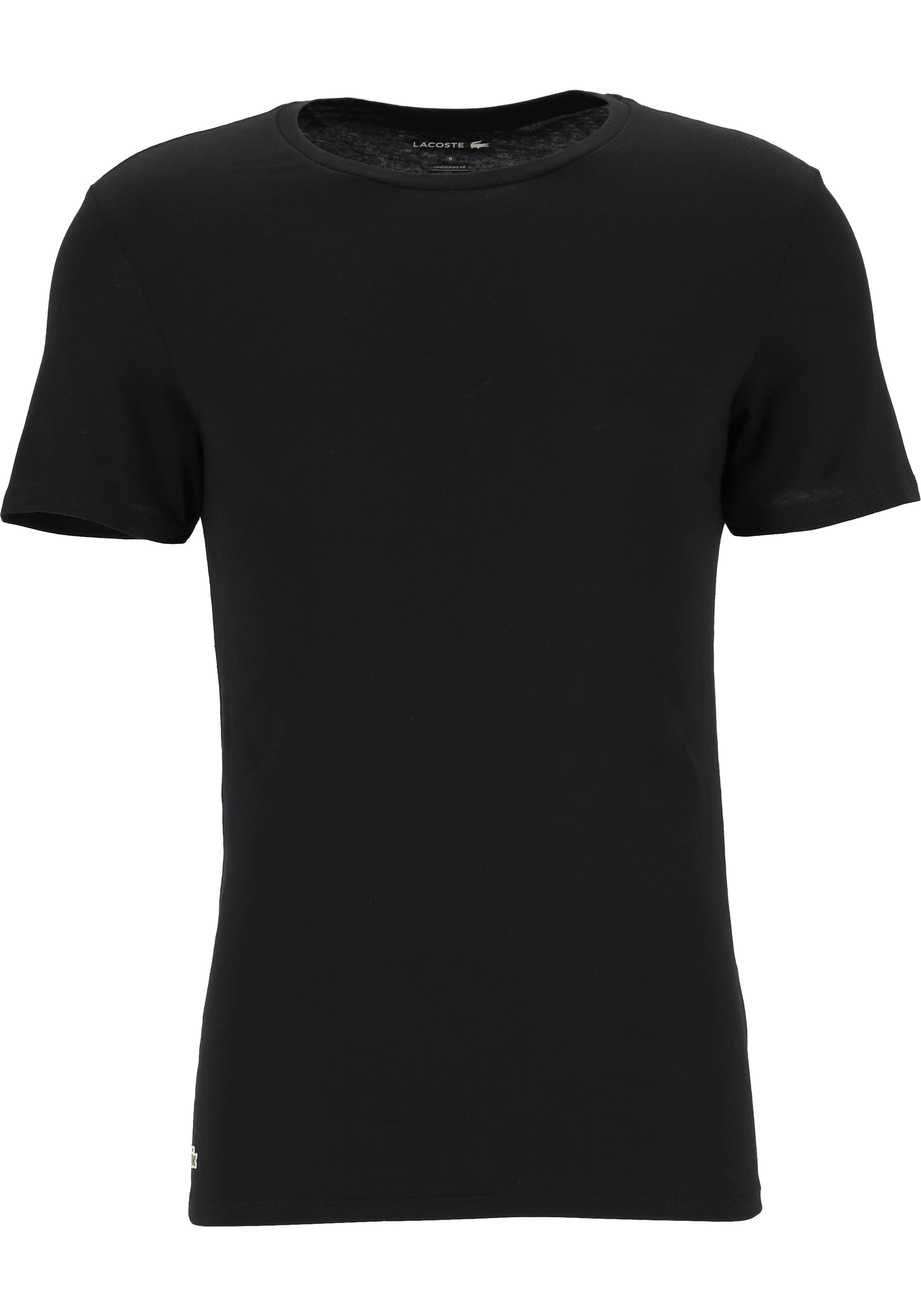 Lacoste T-shirts slim fit (3-pack), heren T-shirts O-hals, zwart