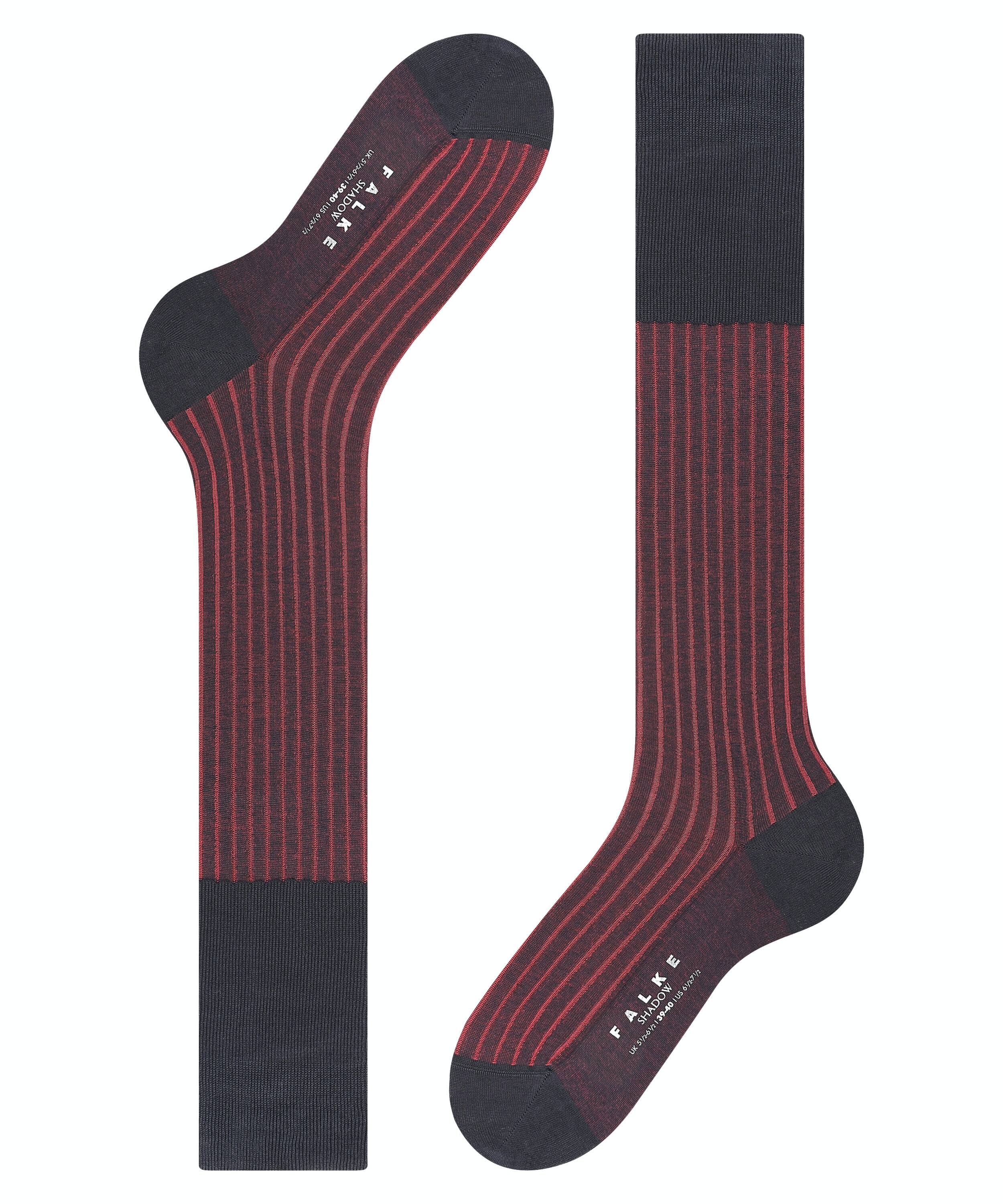 FALKE Shadow heren kniekousen, blauw (dark navy)
