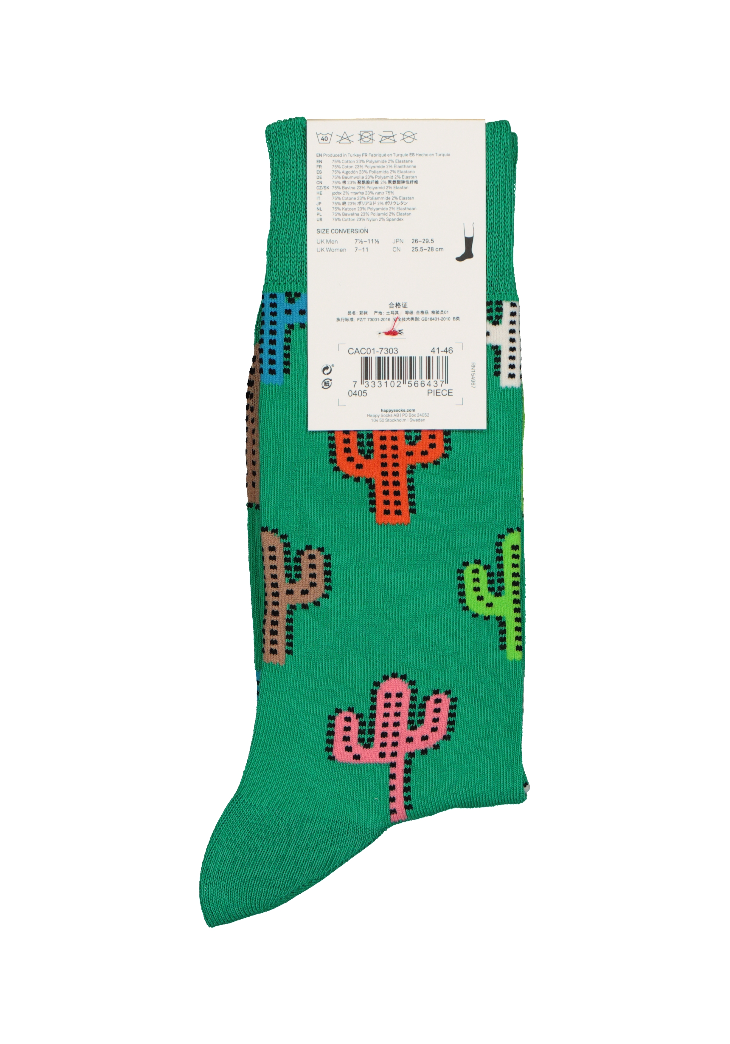 Happy Socks Cactus Sock, unisex sokken