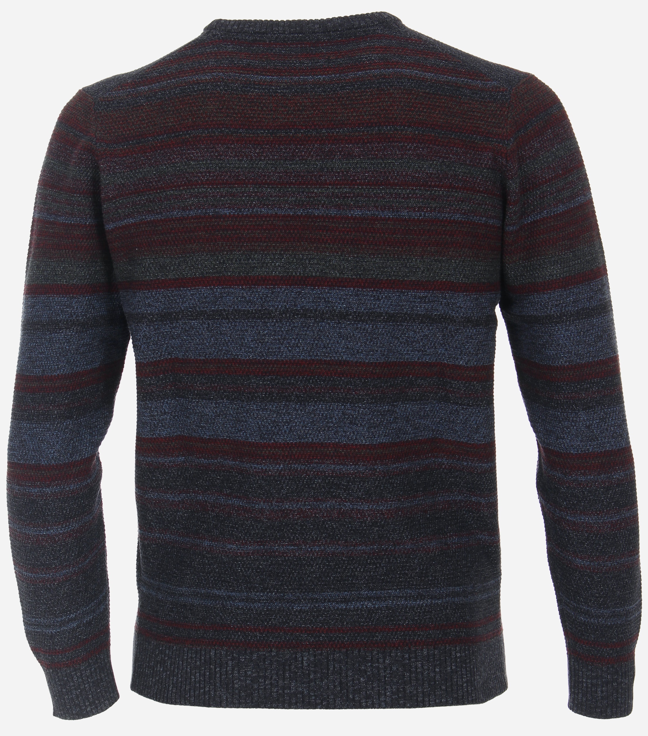 CASA MODA comfort fit trui, rood met blauw gestreept