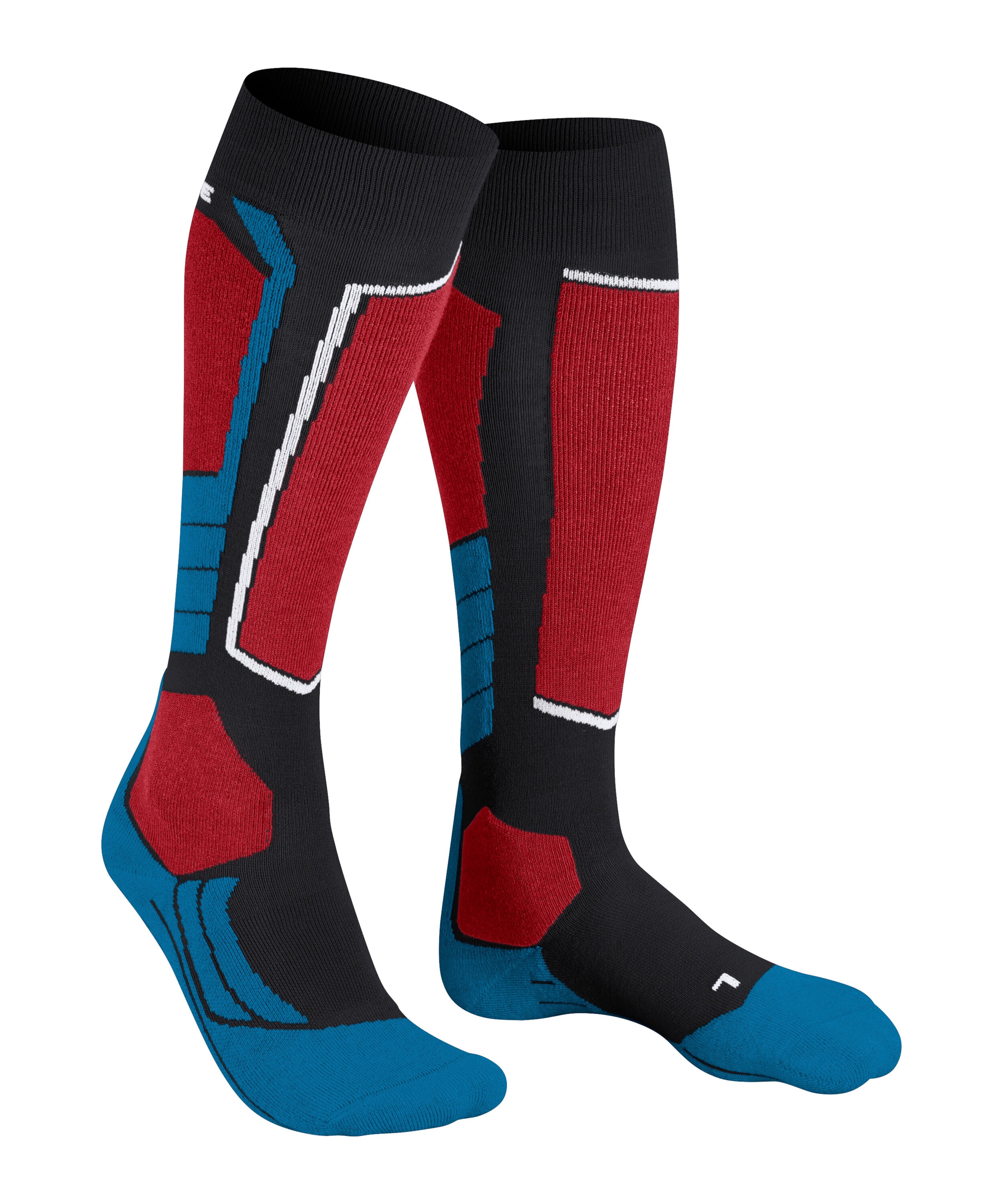 FALKE SK2 Intermediate heren skiing kniekousen, zwart (black)