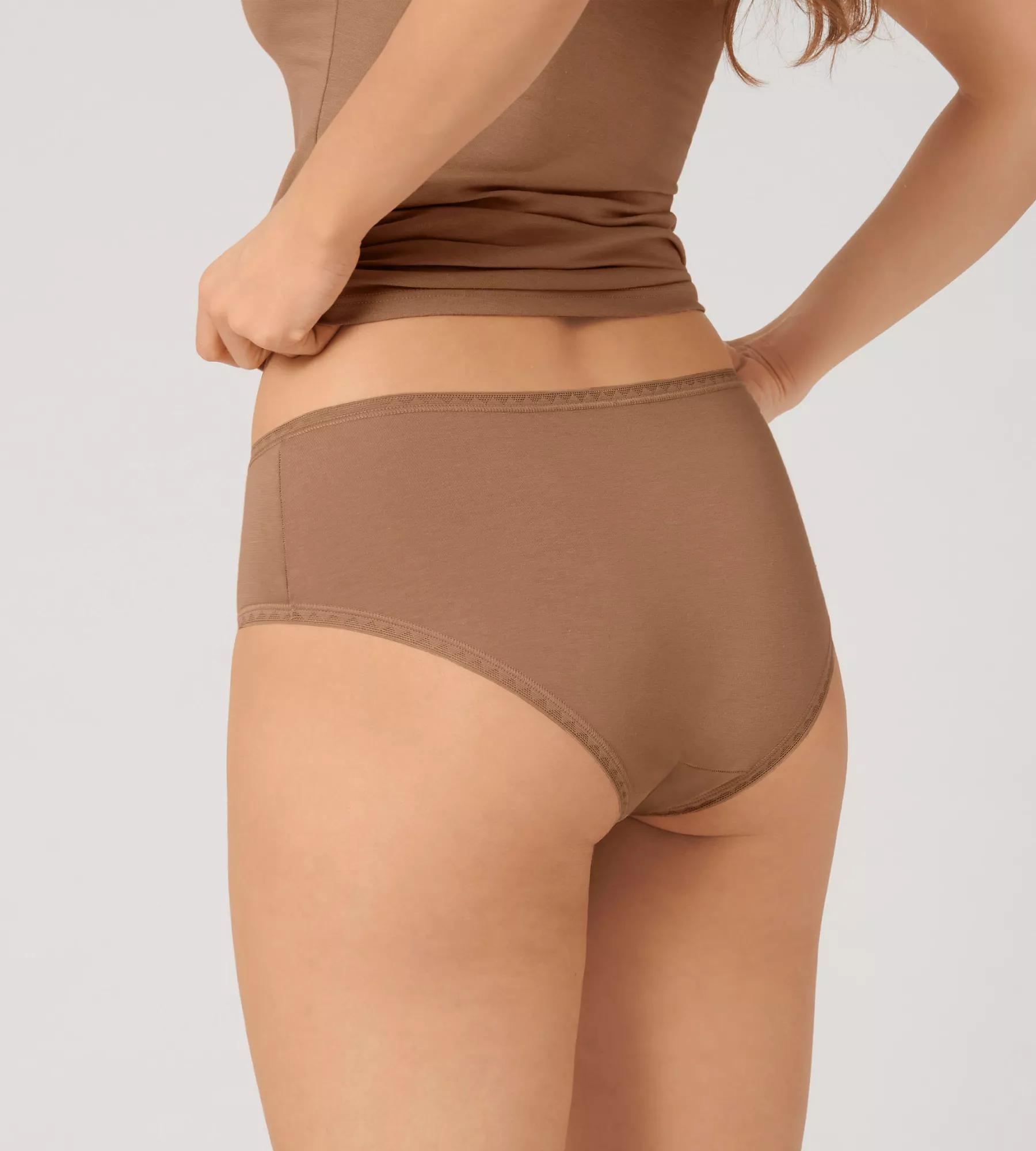 Sloggi Women GO Midi (2-pack), dames slip, bruin