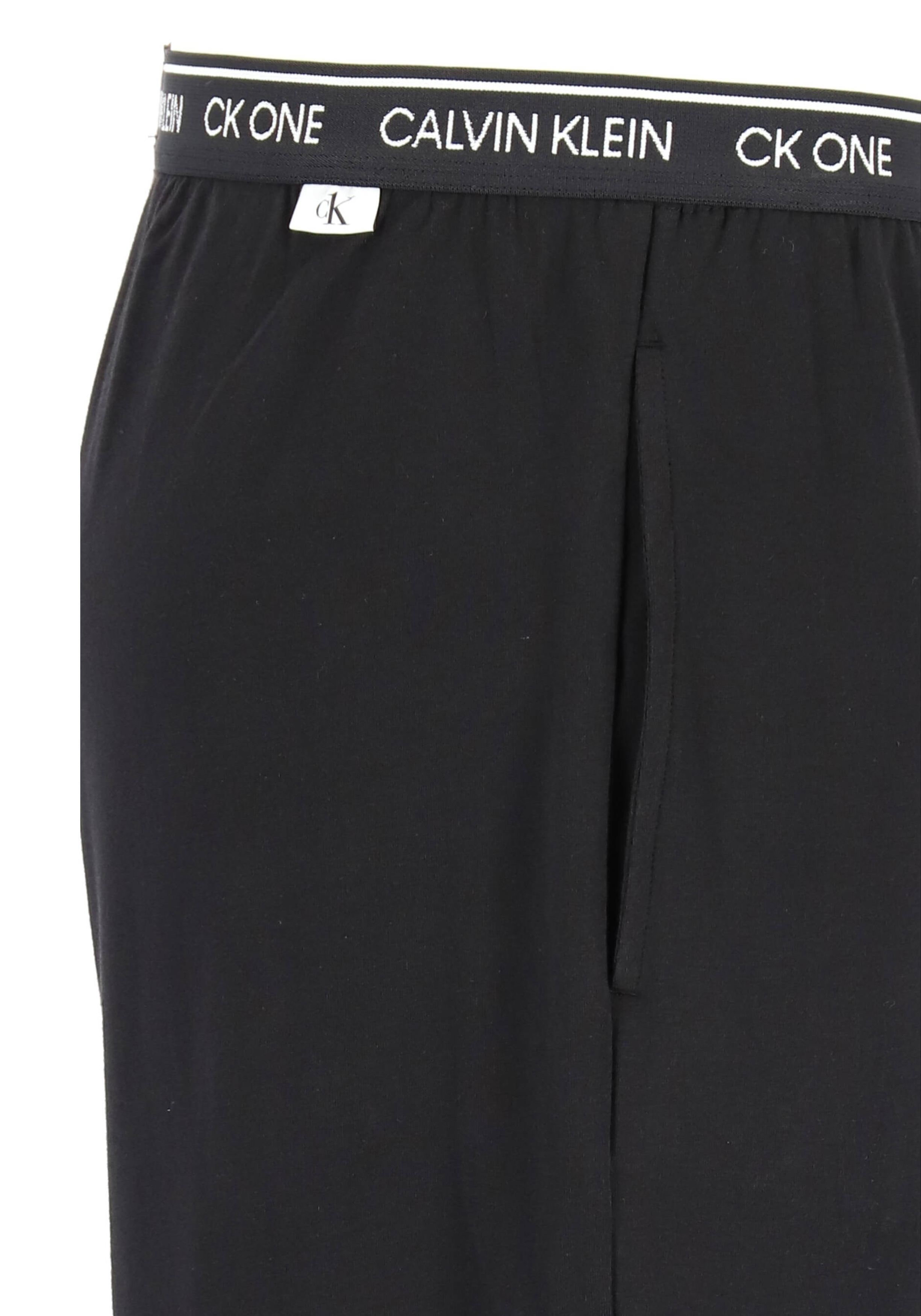 Calvin Klein CK ONE lounge sleep pants, heren lounge joggingbroek lang, dun, zwart
