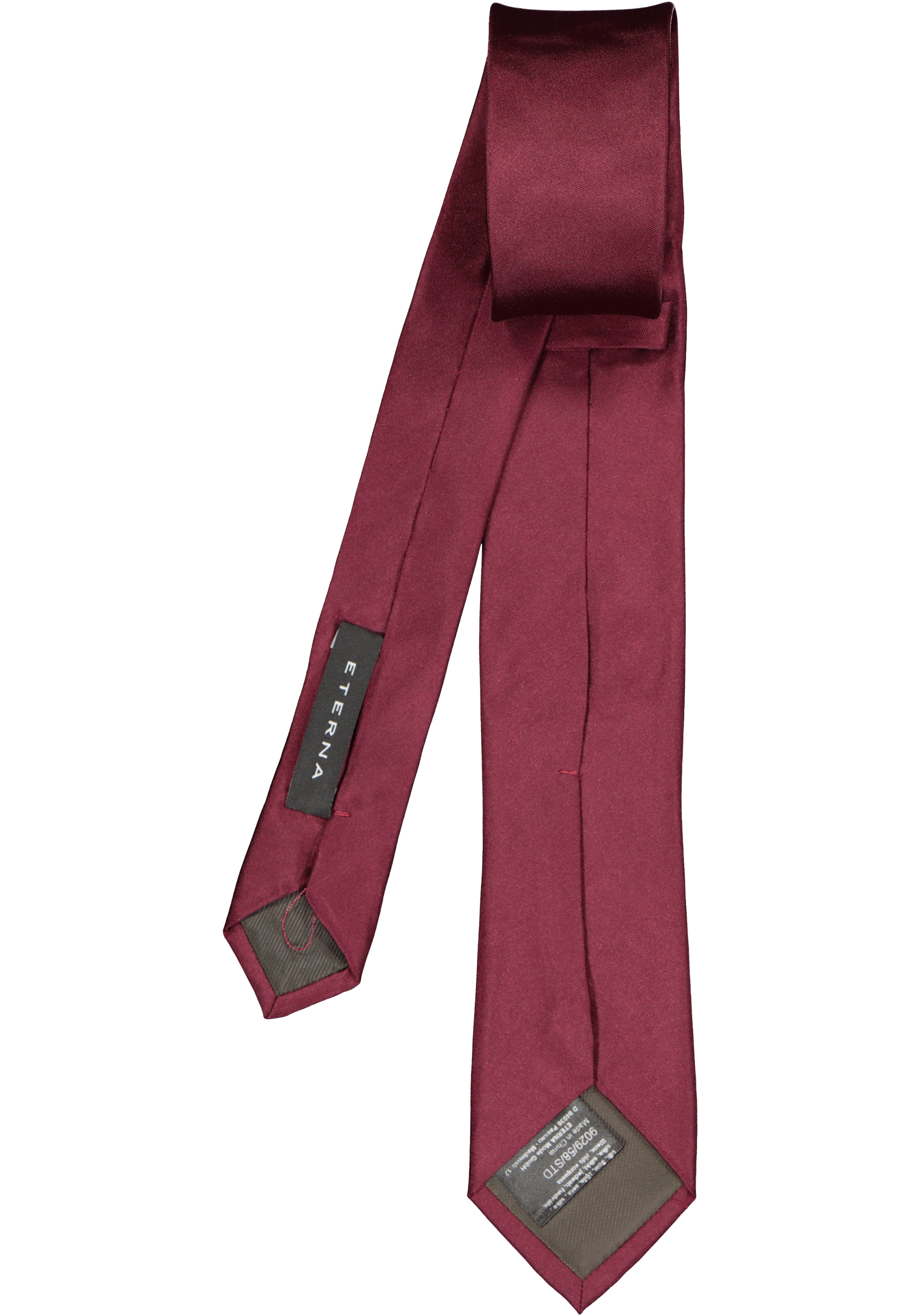 ETERNA smalle stropdas, bordeaux rood