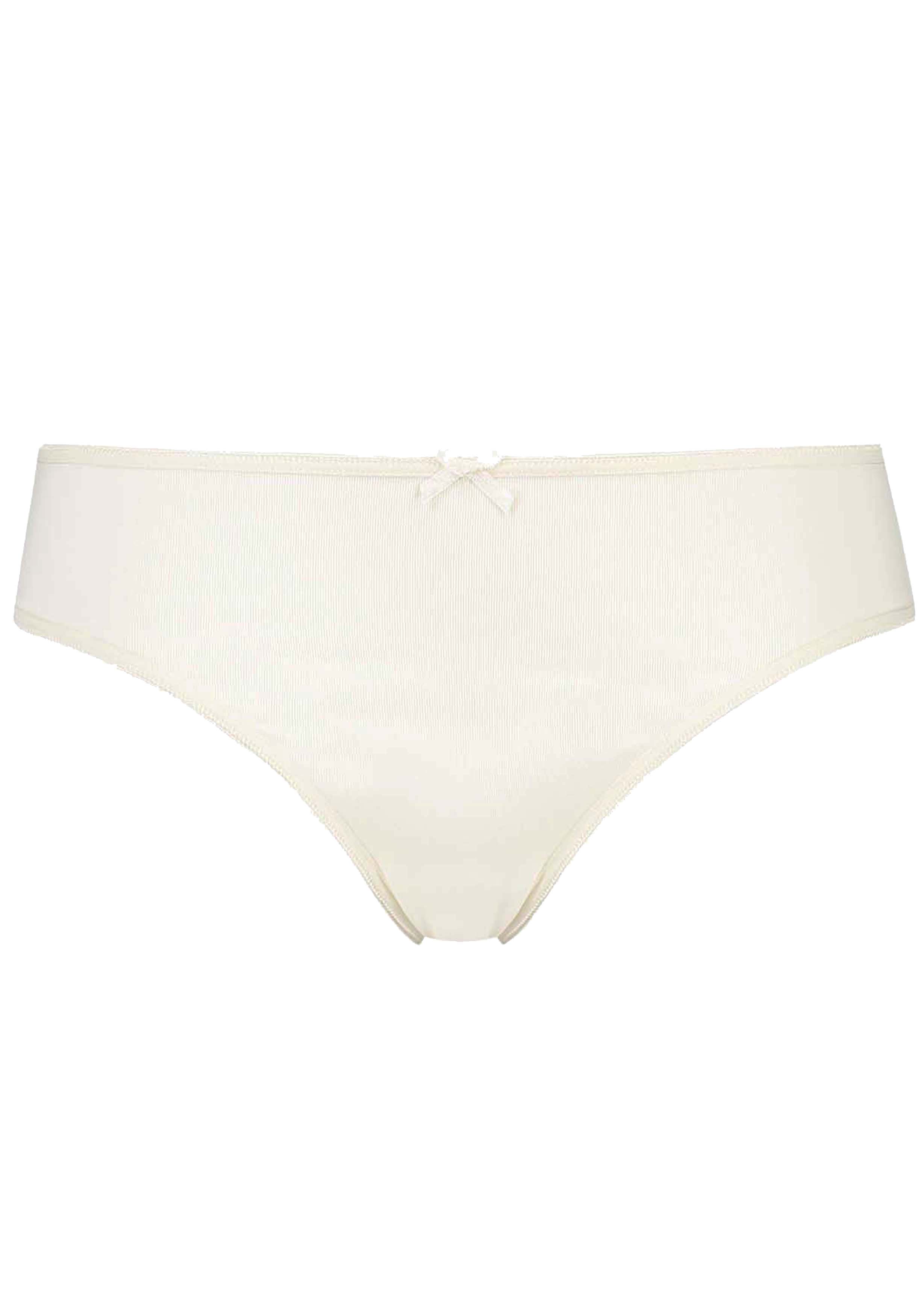 RJ Bodywear Pure Color dames string, ivoor