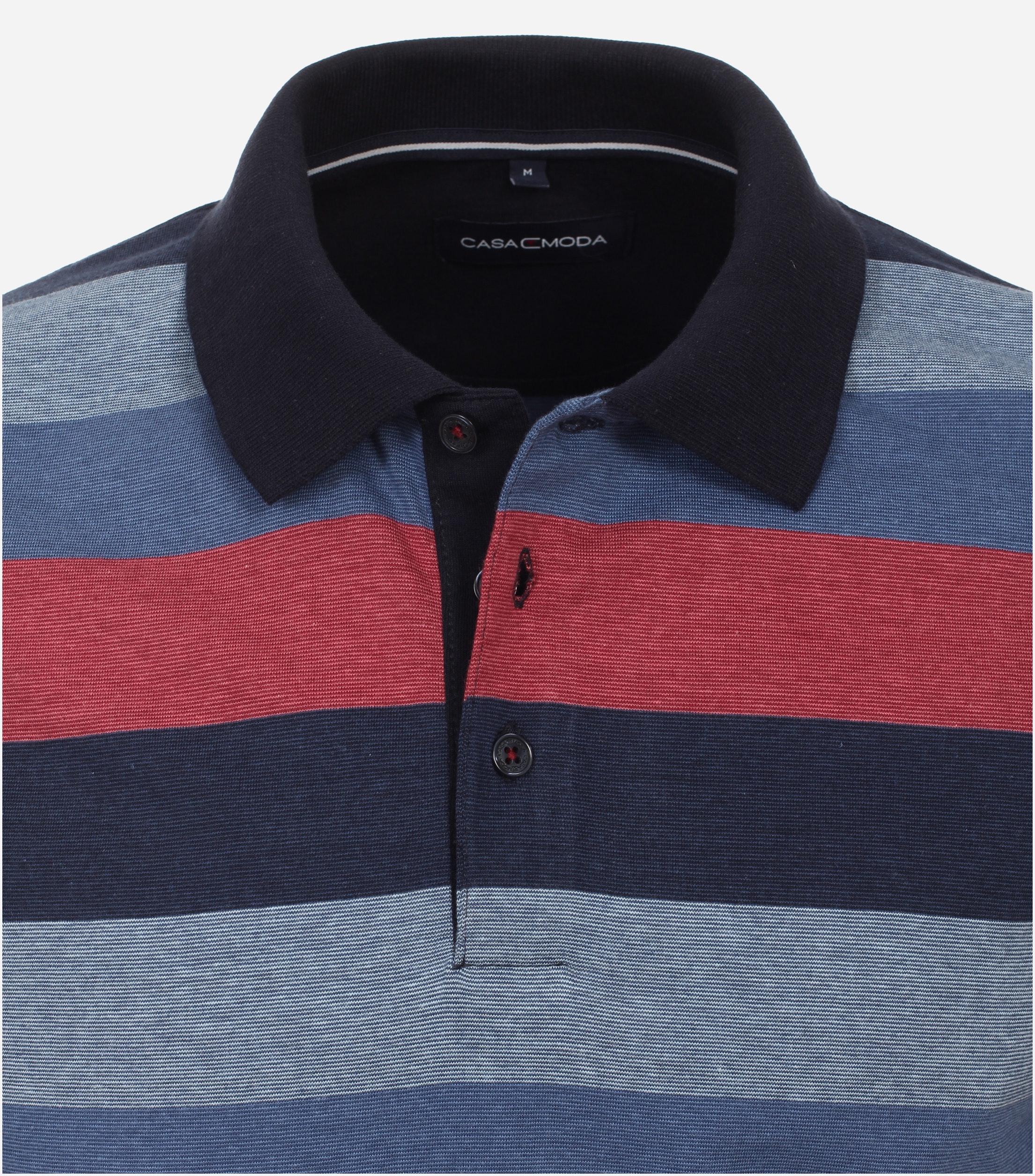 CASA MODA comfort fit heren polo, Rood