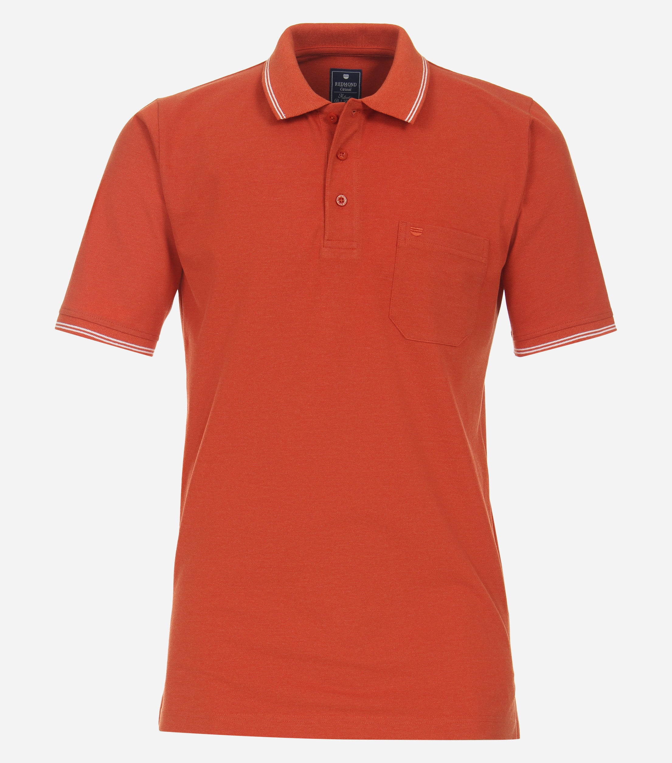 Redmond regular fit heren polo, pique, rood