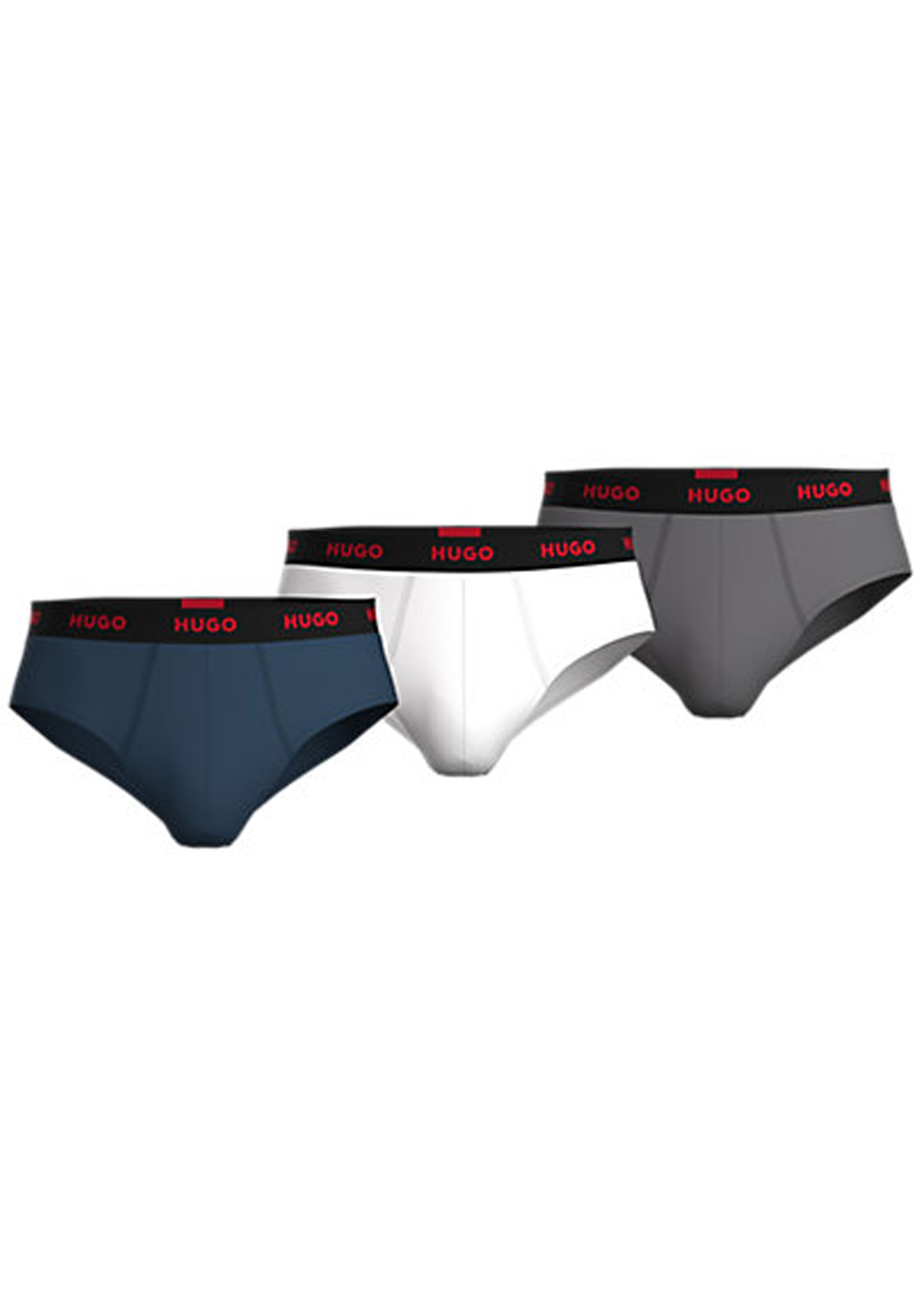 HUGO hipster briefs (3-pack), heren slips, multicolor (set met verschillende kleuren)