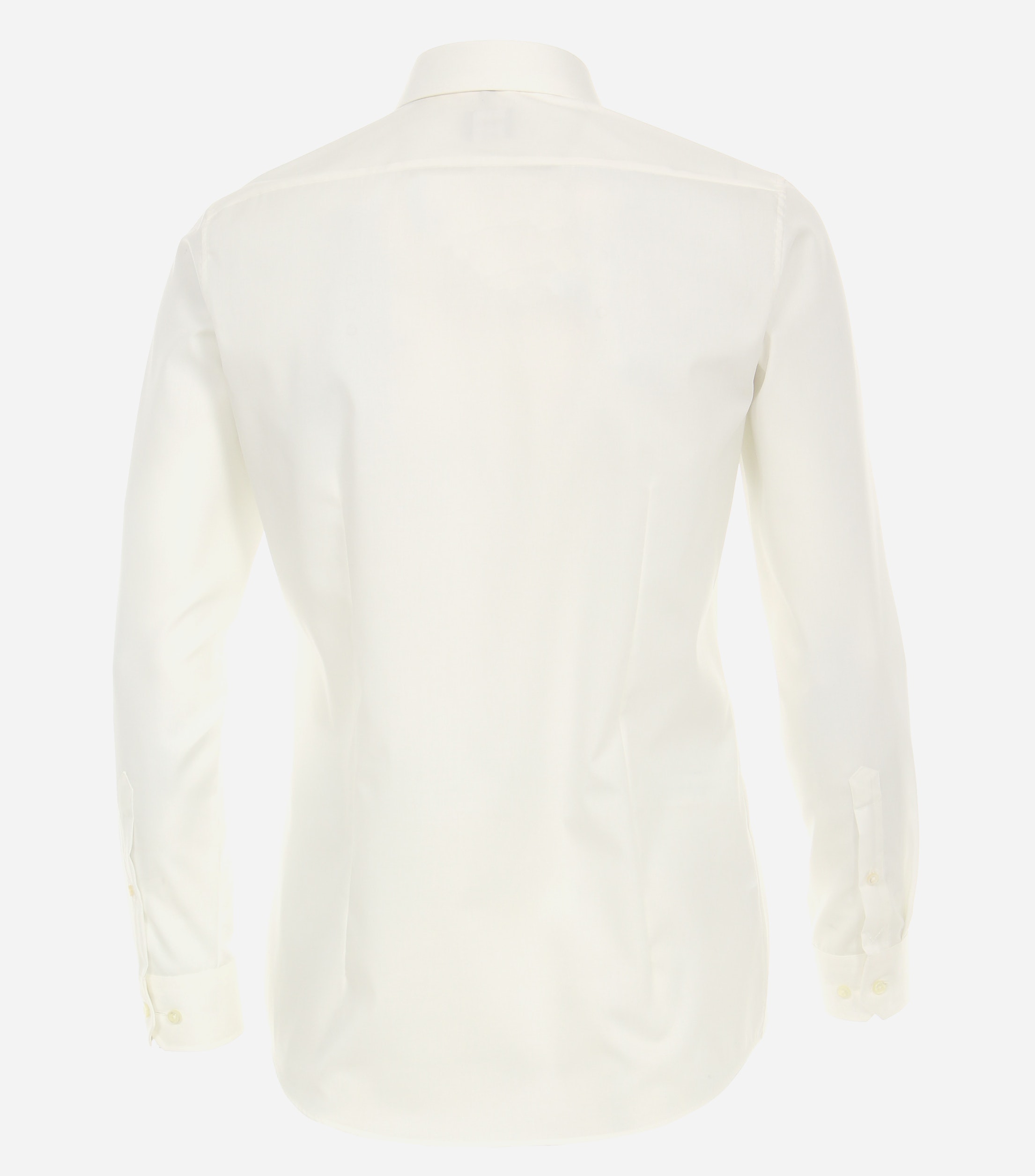 VENTI body fit overhemd, mouwlengte 7, popeline, beige
