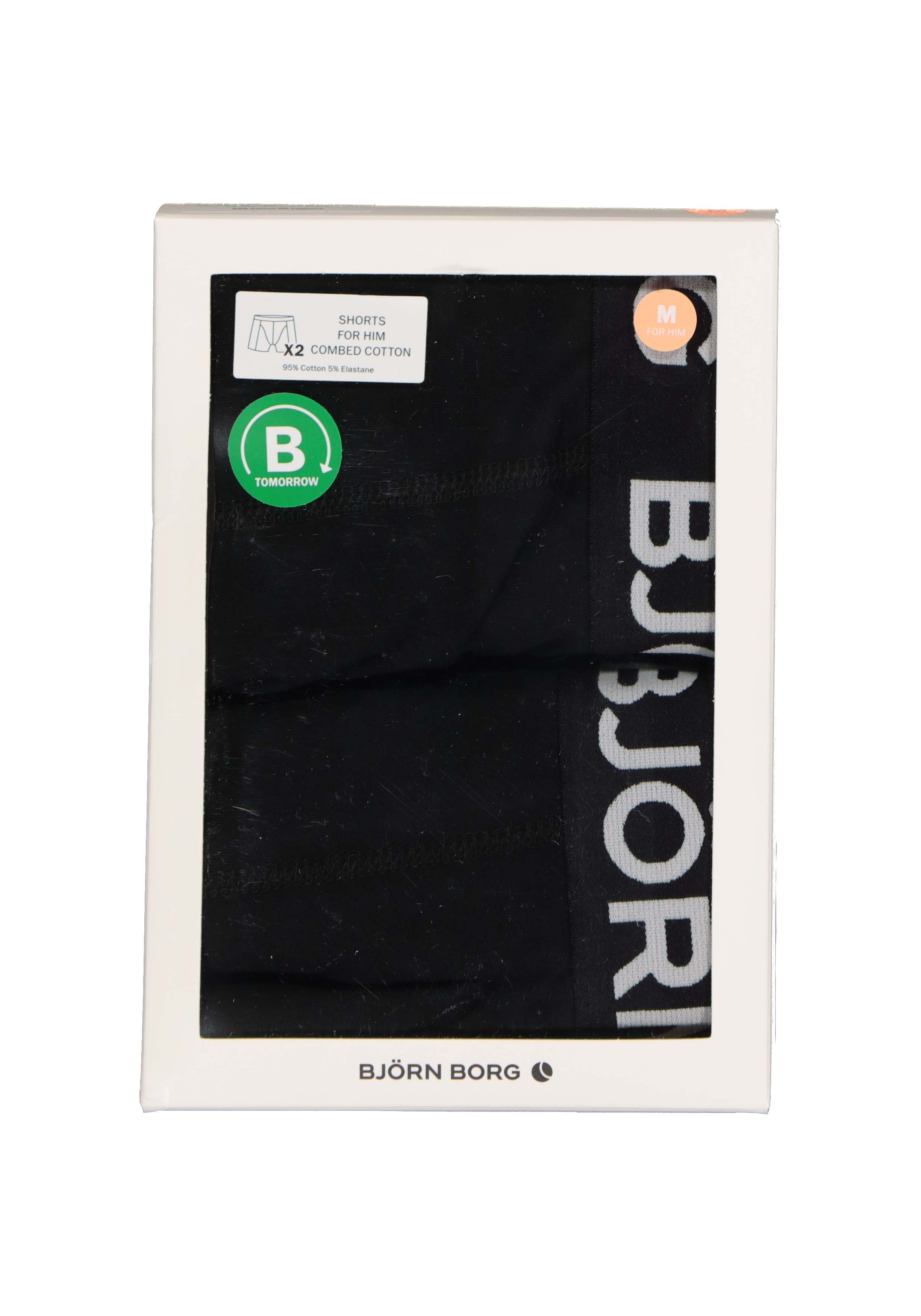 Bjorn Borg boxershorts Core (2-pack), heren boxers normale lengte, zwart