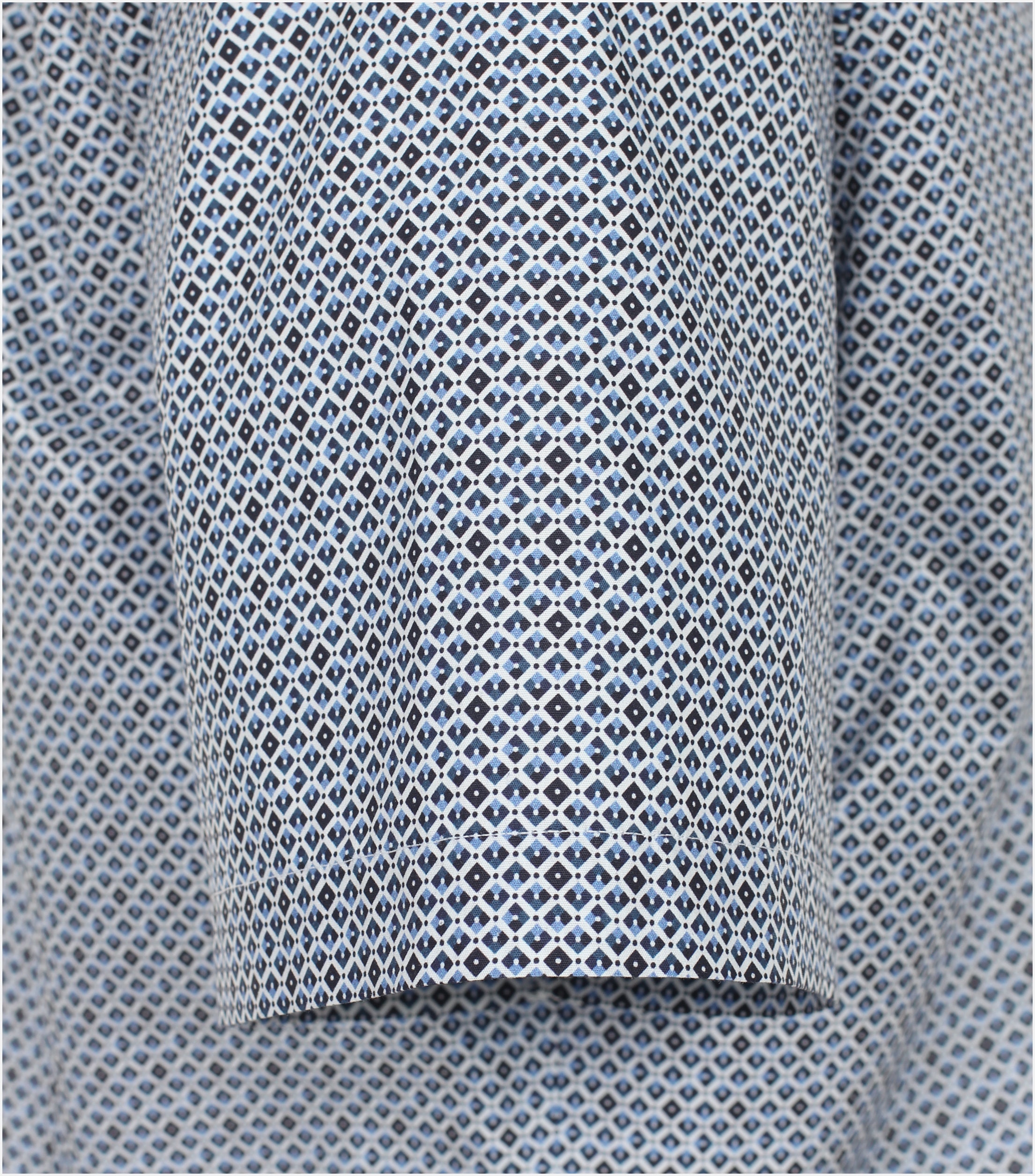 CASA MODA comfort fit overhemd, korte mouw, popeline, blauw dessin
