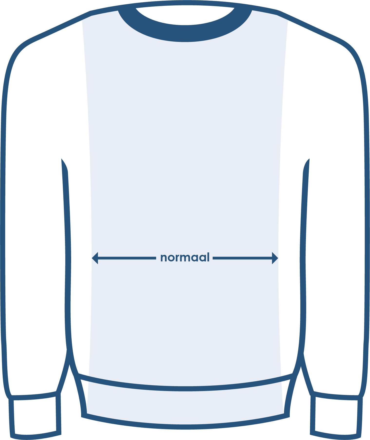 Pasvorm trui-crewneck-hoodie normaal Pasvorm trui-crewneck-hoodie normaal