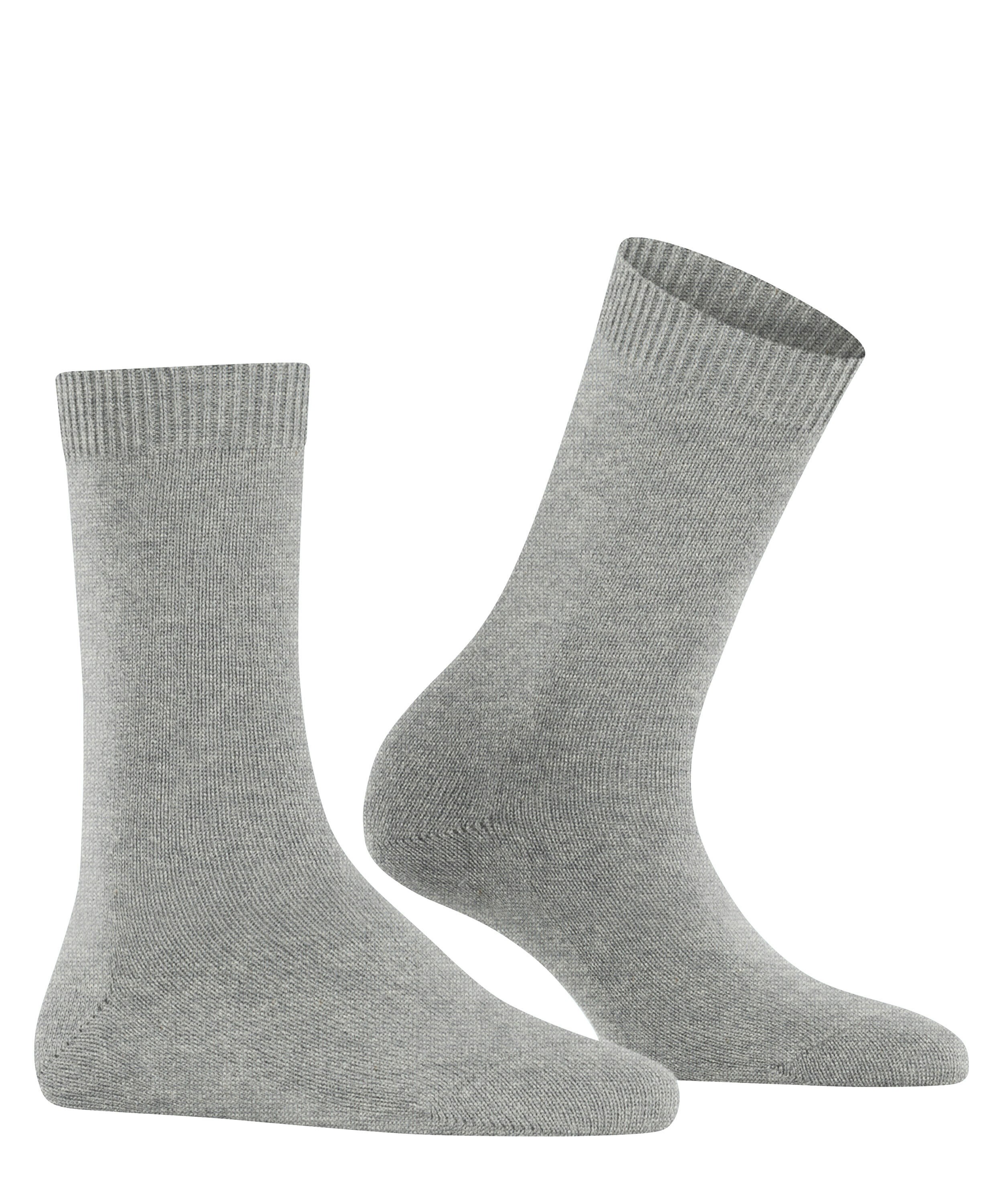 FALKE Dames Sokken Cosy Wool W SO Wol Kasjmier eenkleurig 1 Paar, Grijs (Greymix 3399), 35-38