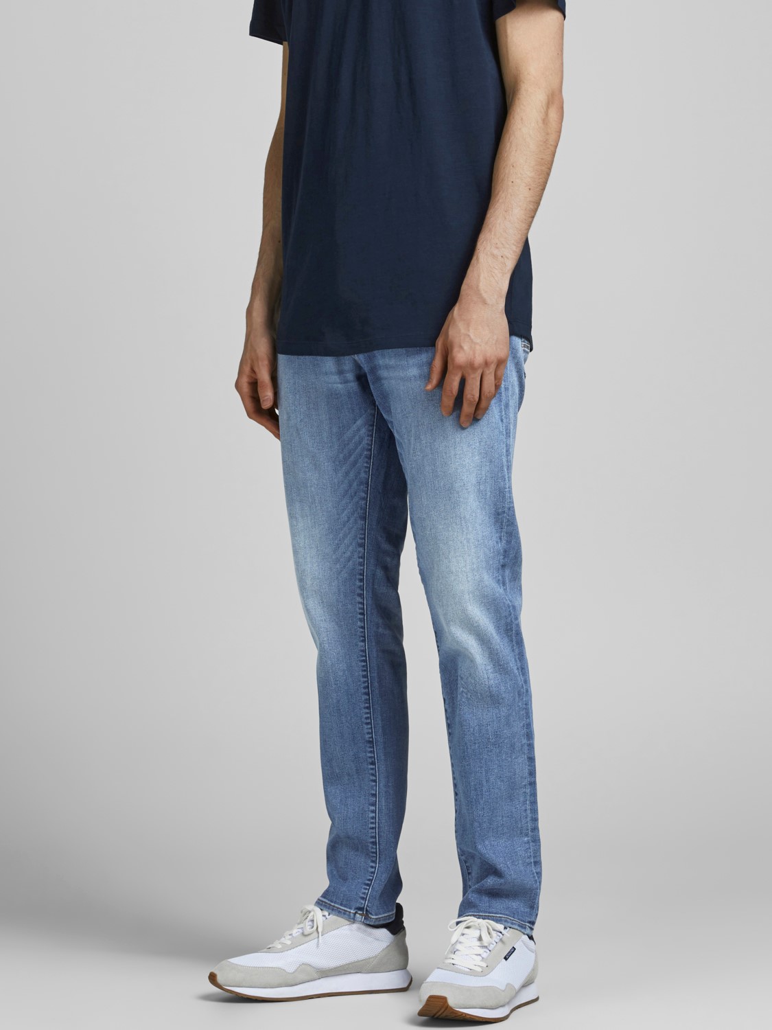 JACK & JONES Glenn Fox Ra loose fit, heren jeans, denimblauw