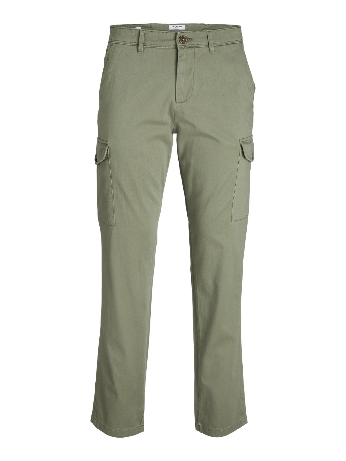 JACK & JONES Ollie Bowie Cargo loose fit, heren cargo broek, olijfgroen