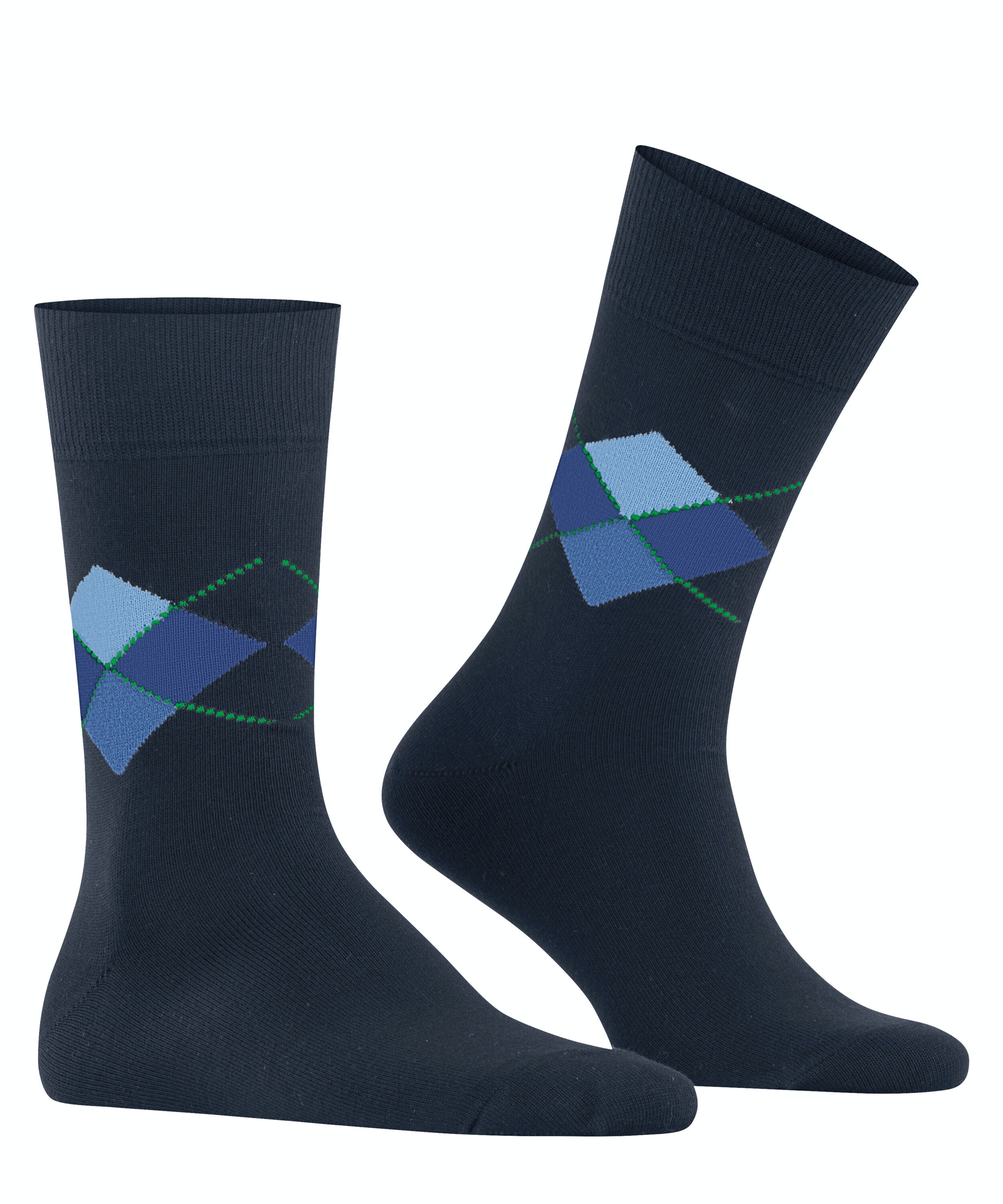 Burlington Multi King herensokken, blauw (marine)