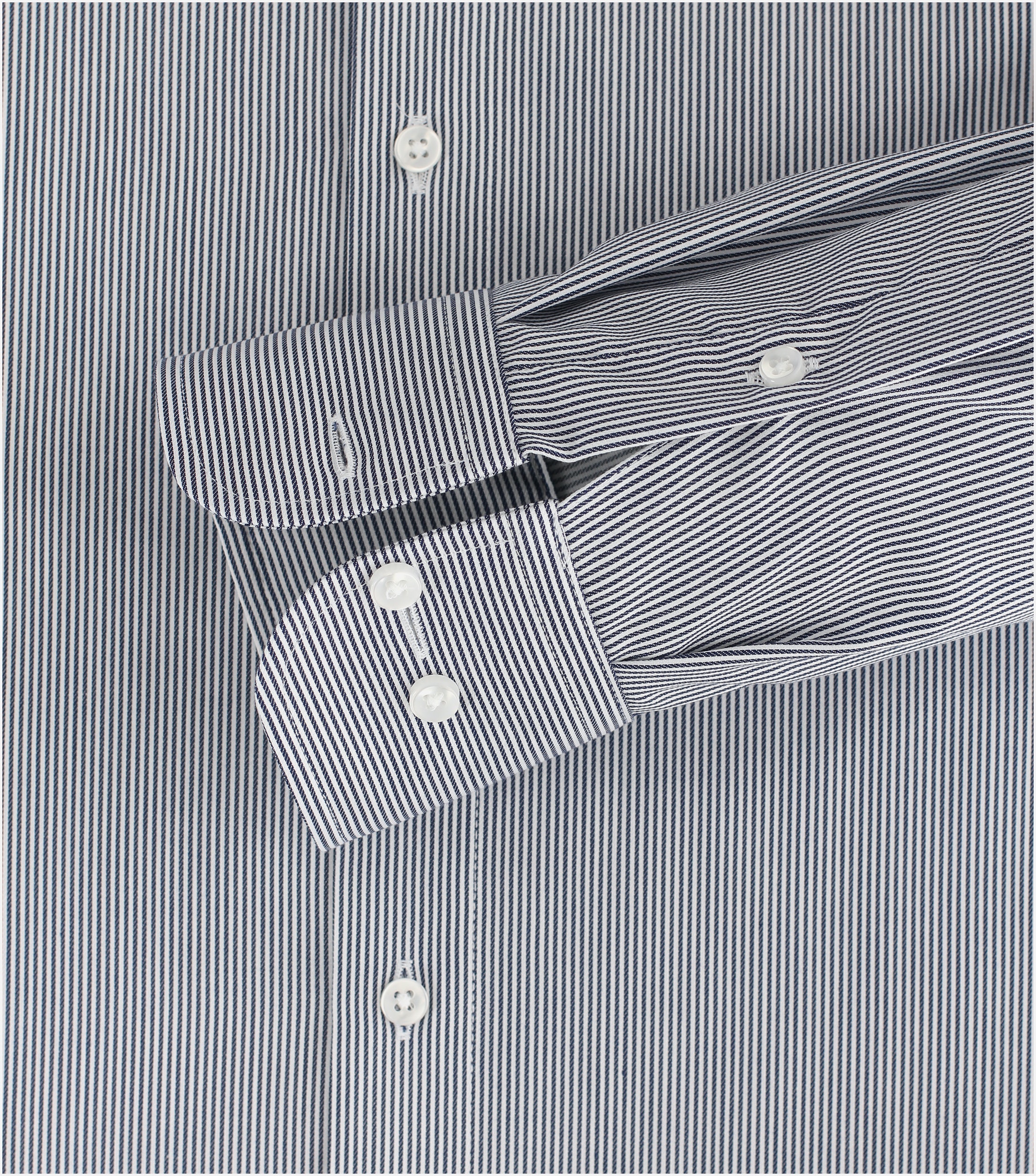 CASA MODA comfort fit overhemd, twill, blauw gestreept