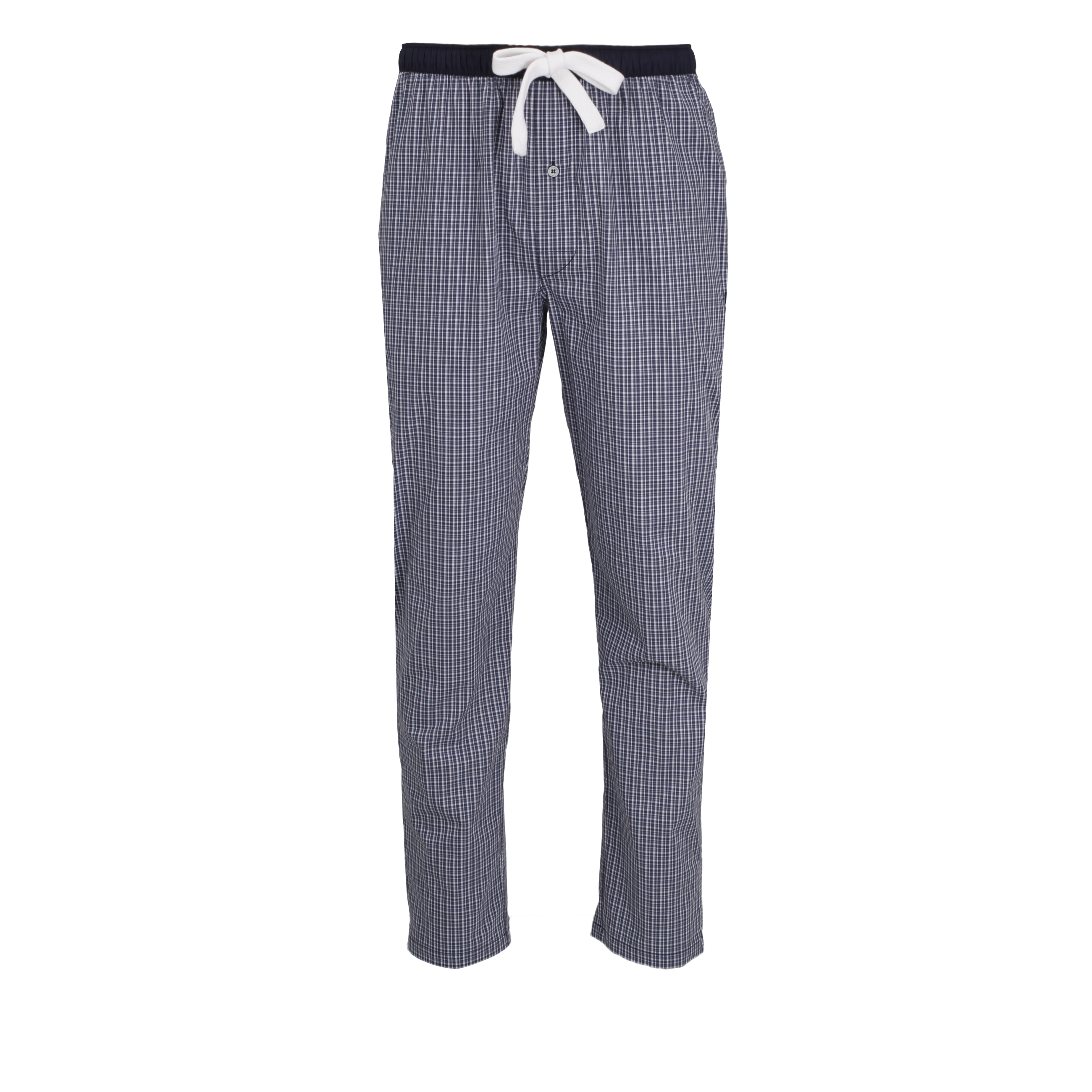 TOM TAILOR heren pyjama- of loungebroek, middenblauw geruit