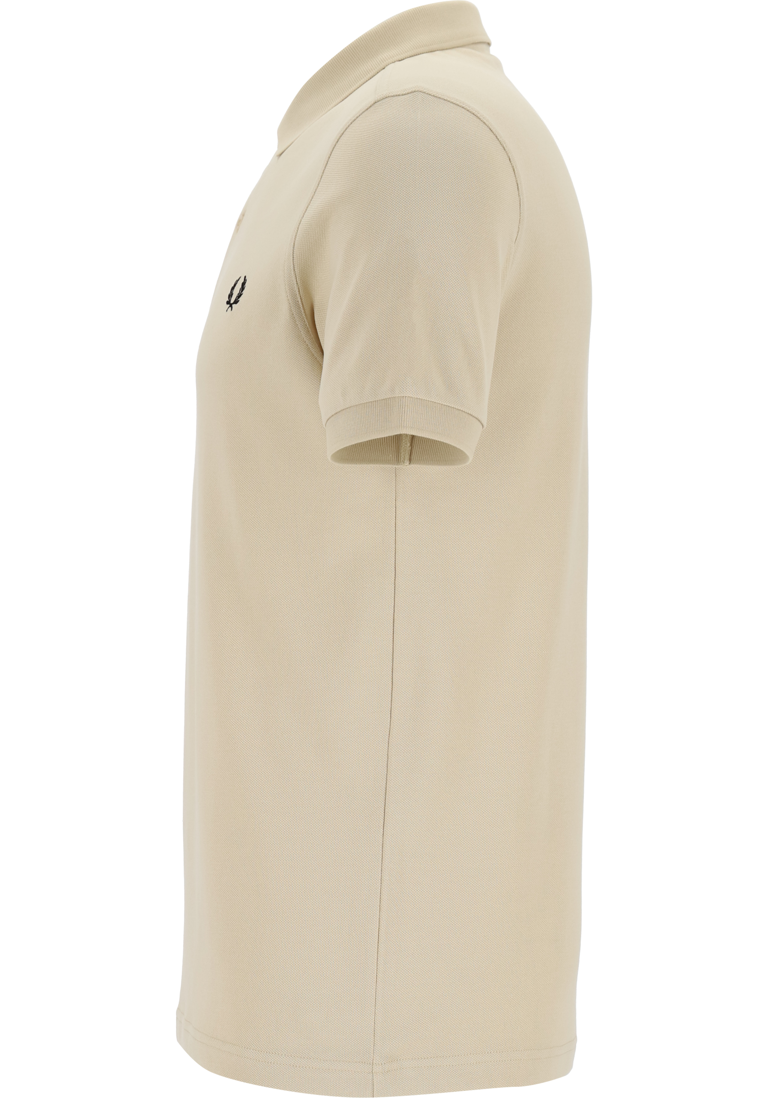 Fred Perry M6000 polo plain shirt, pique, Oatmeal  /  Black