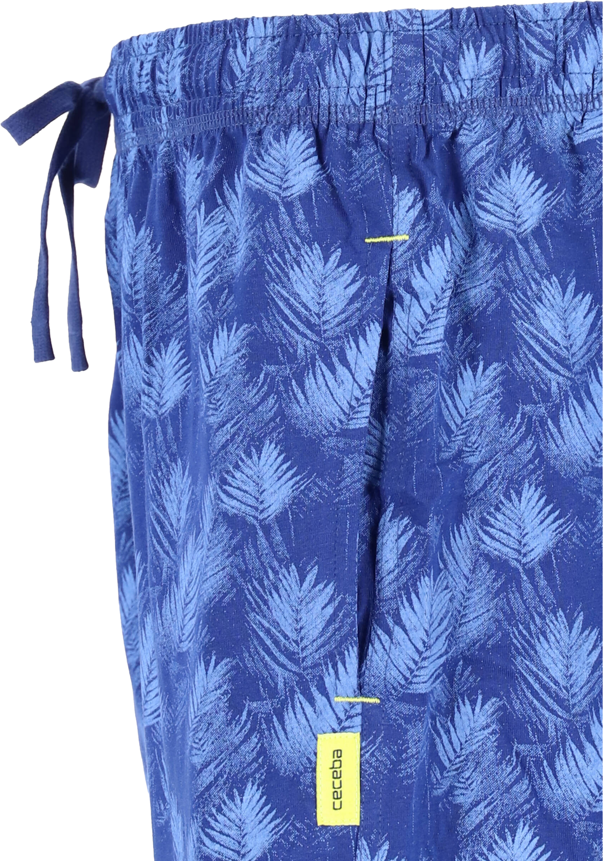 Ceceba heren pyjama- of loungebroek, donkerblauw dessin