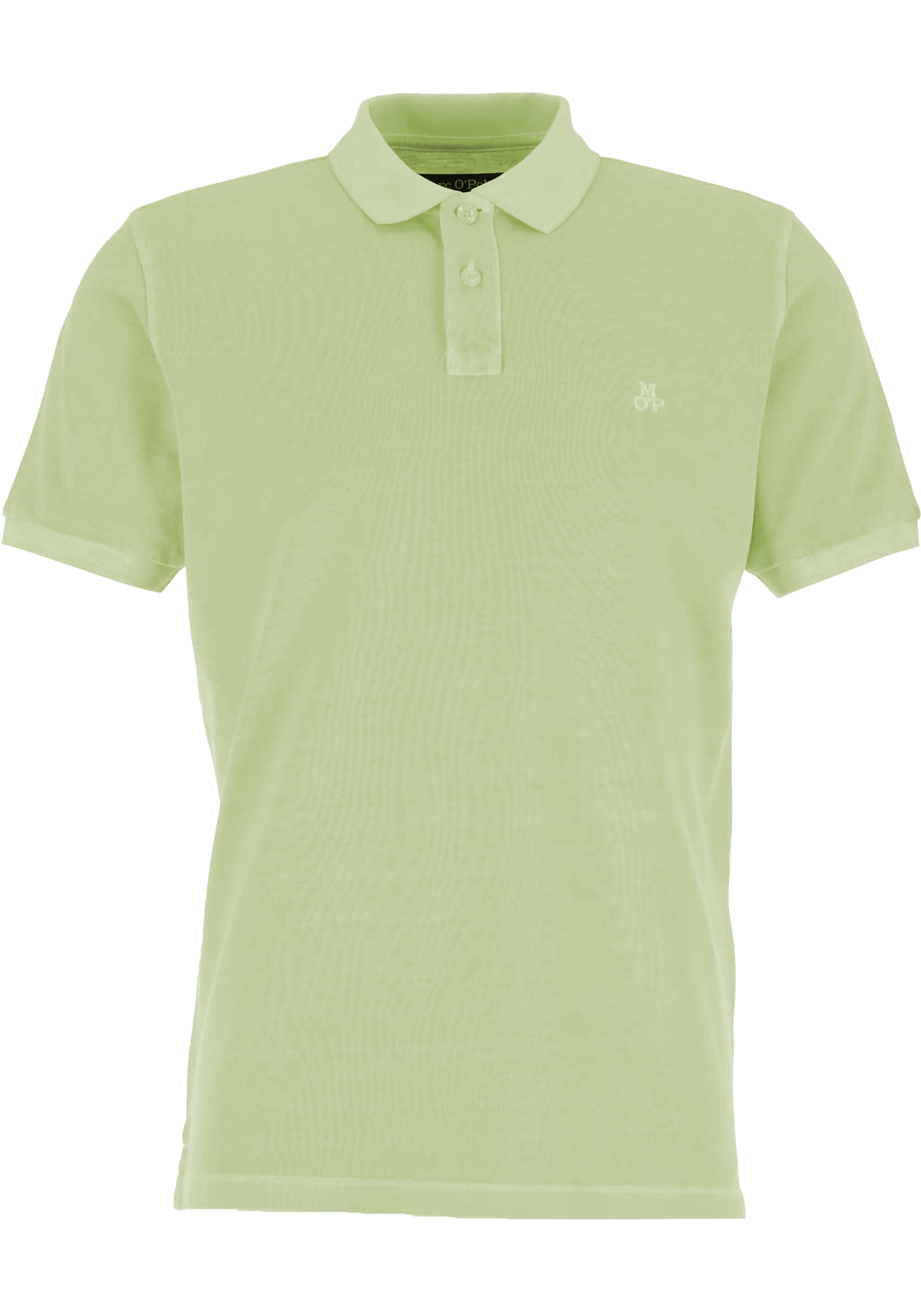 Marc O'Polo regular fit polo, heren poloshirt korte mouw, lichtgroen