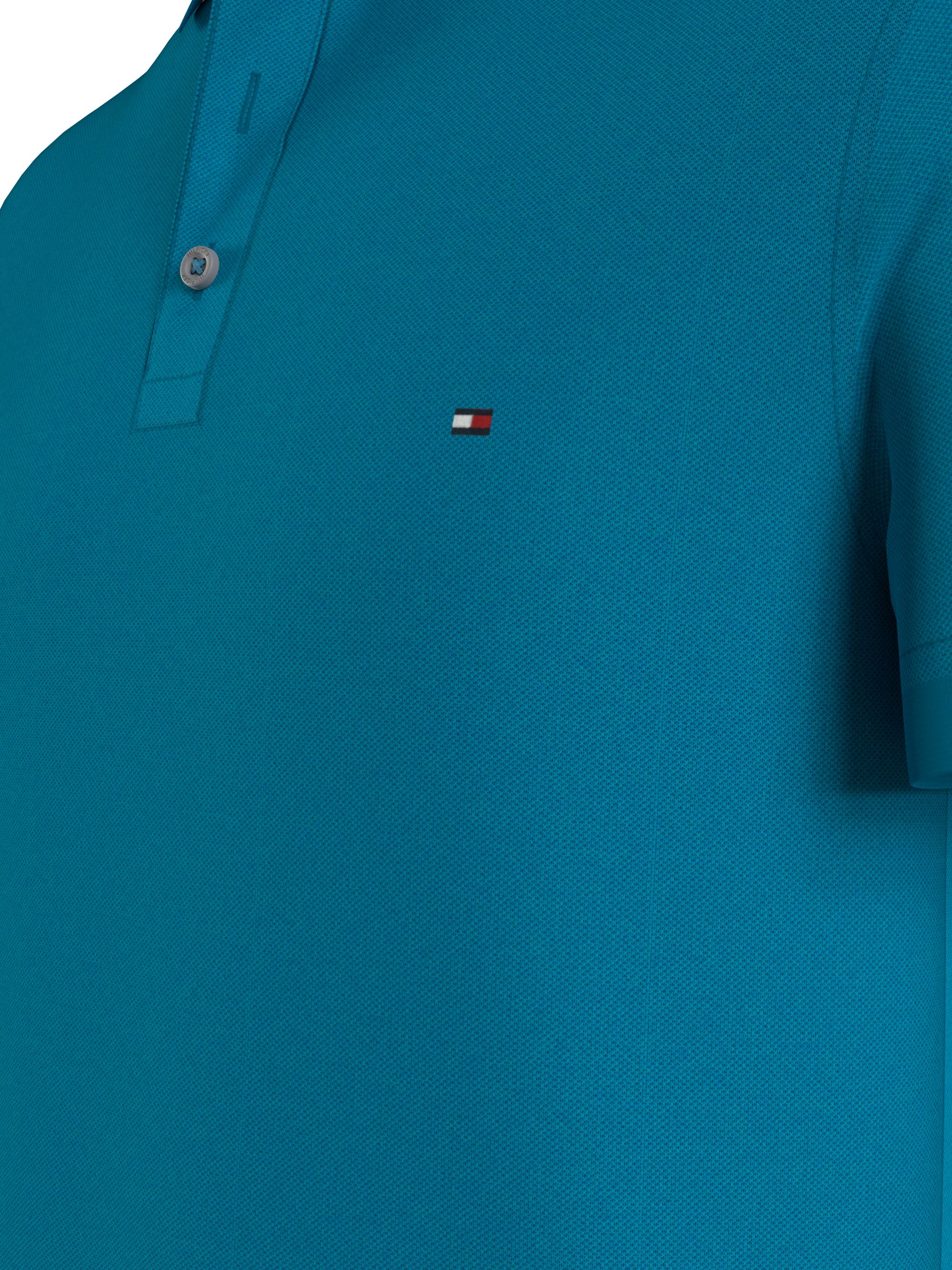 Tommy Hilfiger 1985 Slim Polo, heren poloshirt, zwembadblauw