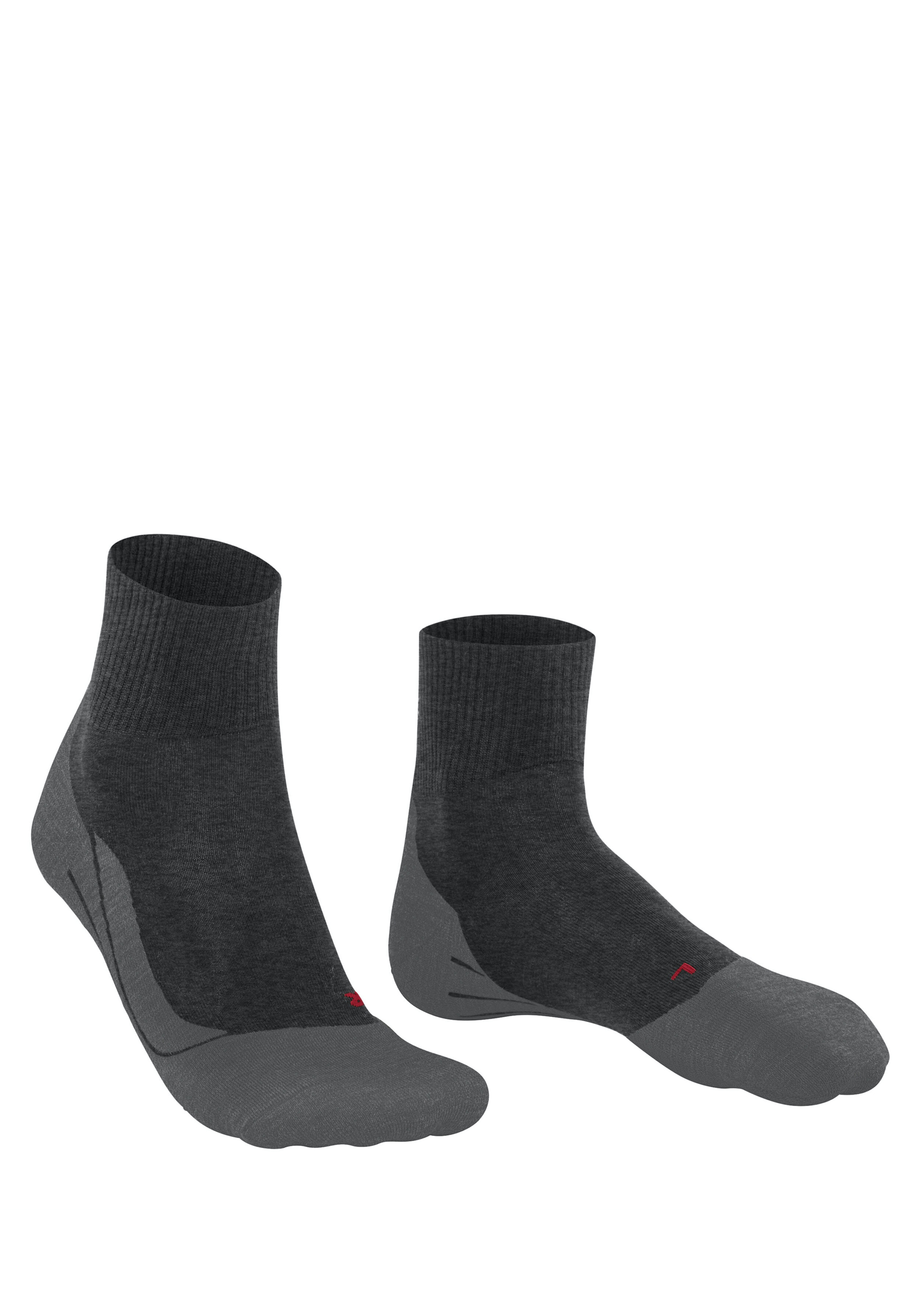 FALKE TK5 Wander Wool Short herensokken kort, antraciet grijs (asphalt mel.)