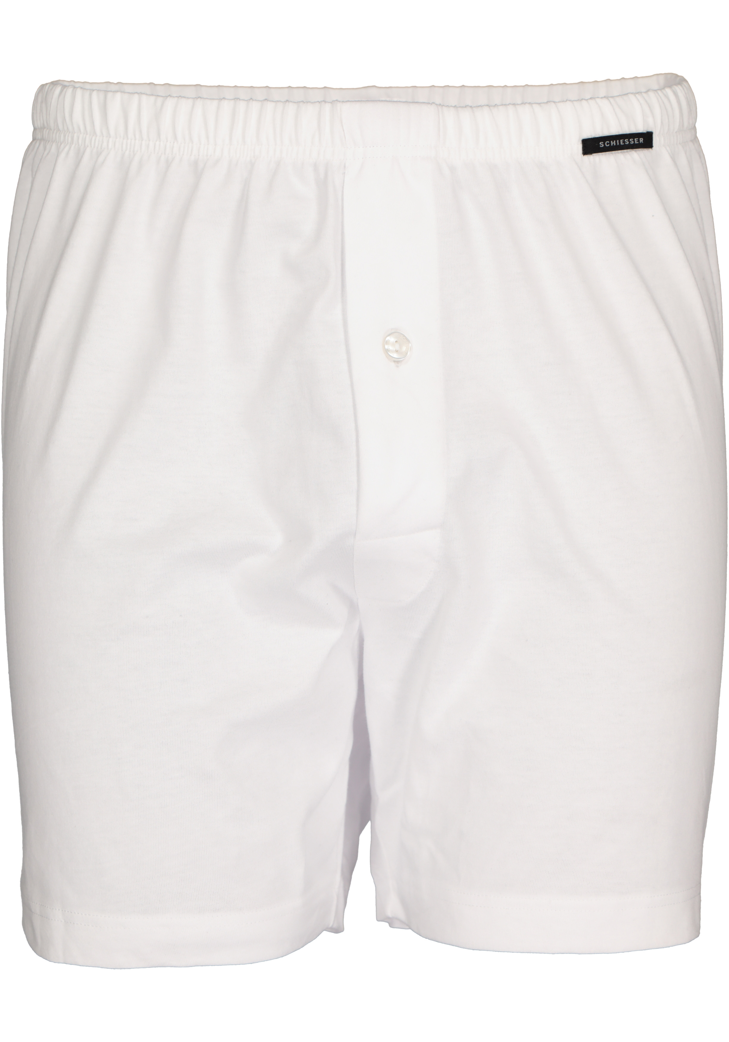 SCHIESSER Cotton Essentials boxershorts wijd (2-pack), tricot, zwart en wit