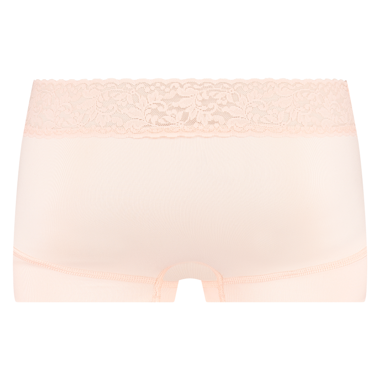 RJ Bodywear Pure Color dames kant short (1-pack), perzik
