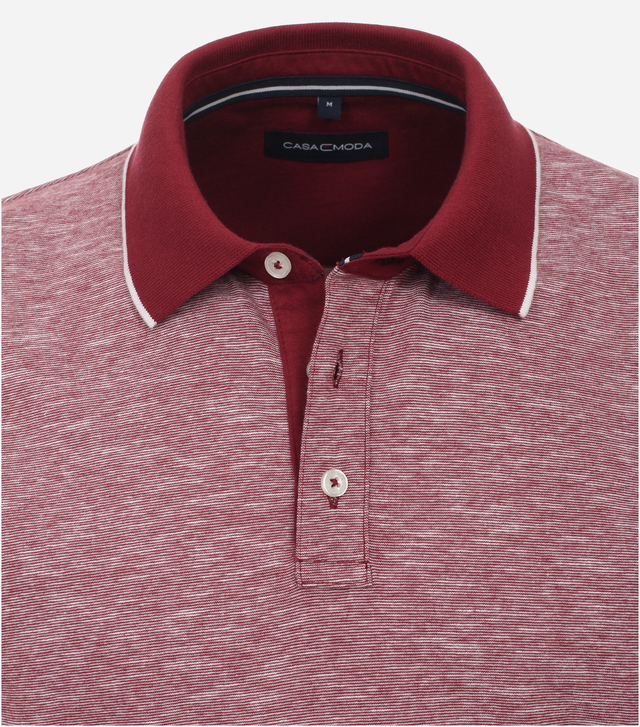 CASA MODA comfort fit heren polo, Rood