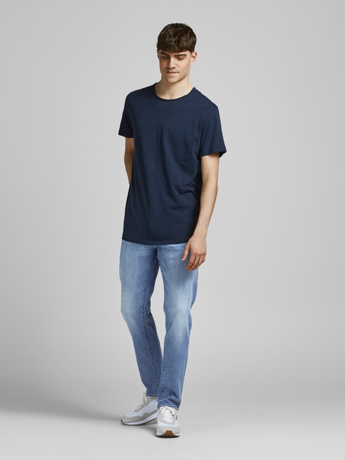 JACK & JONES Glenn Fox Ra loose fit, heren jeans, denimblauw