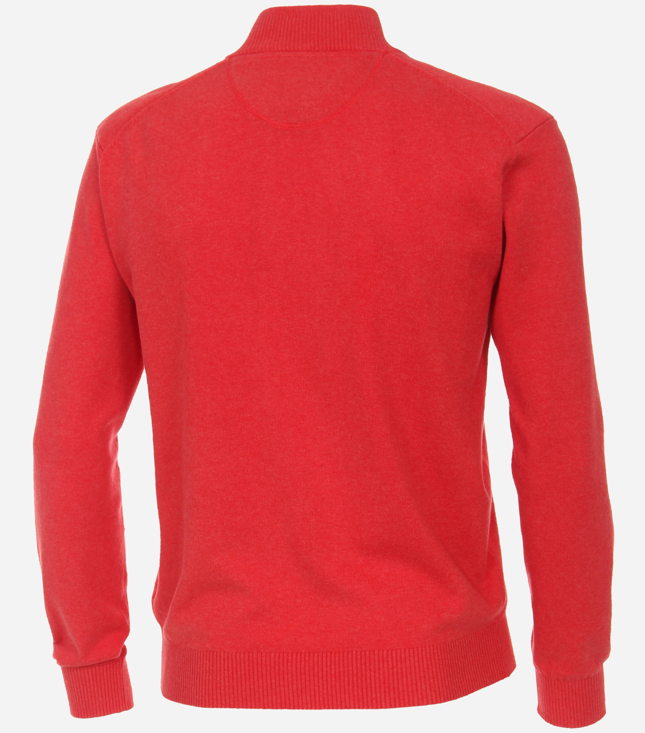 Redmond heren vest katoen, opstaande kraag, rood (middeldik)